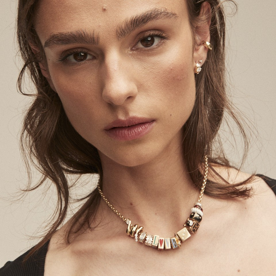 Ceramic Fluted Heart Big Bead