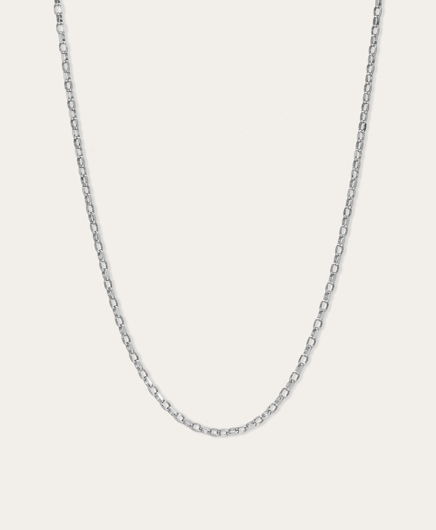 2mm Italian Chain Necklace in Sterling Silver