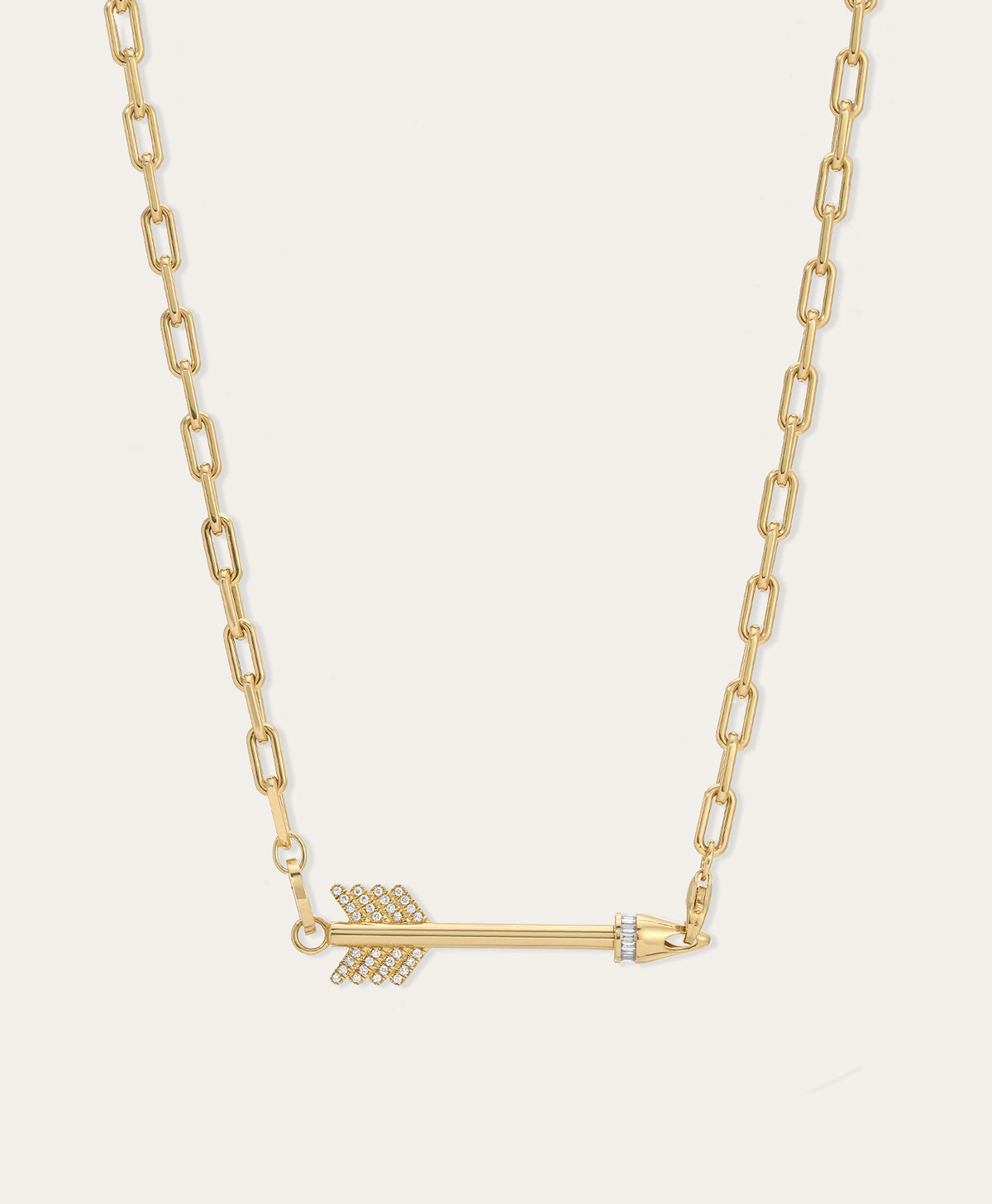 Diamond Arrow Charm Necklace