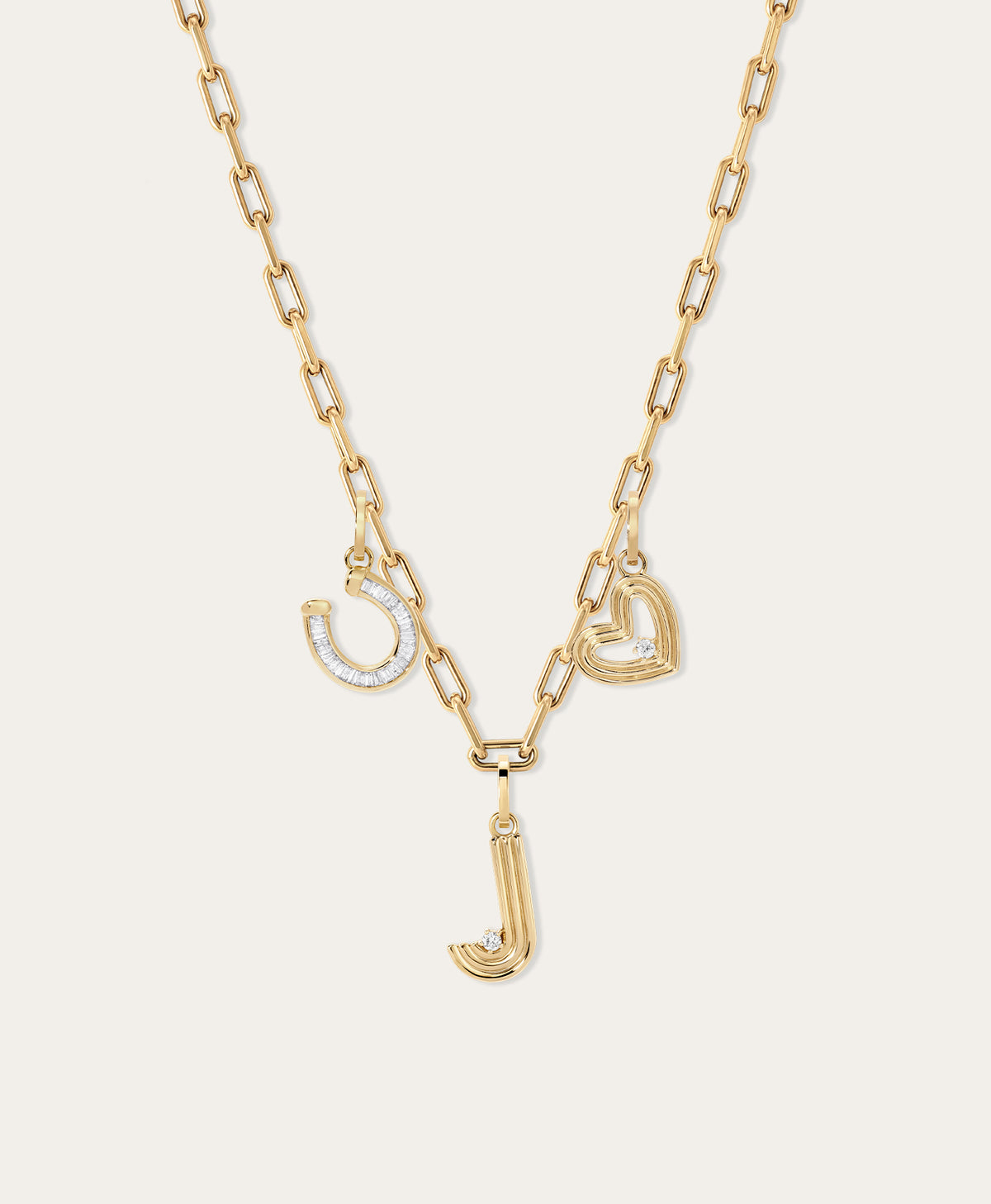 For Luck & Love Diamond Charm Necklace