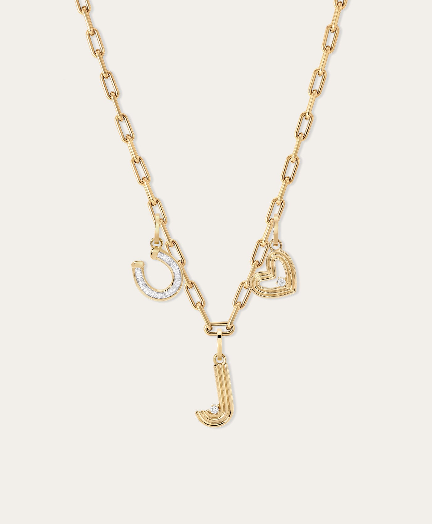 For Luck & Love Diamond Charm Necklace
