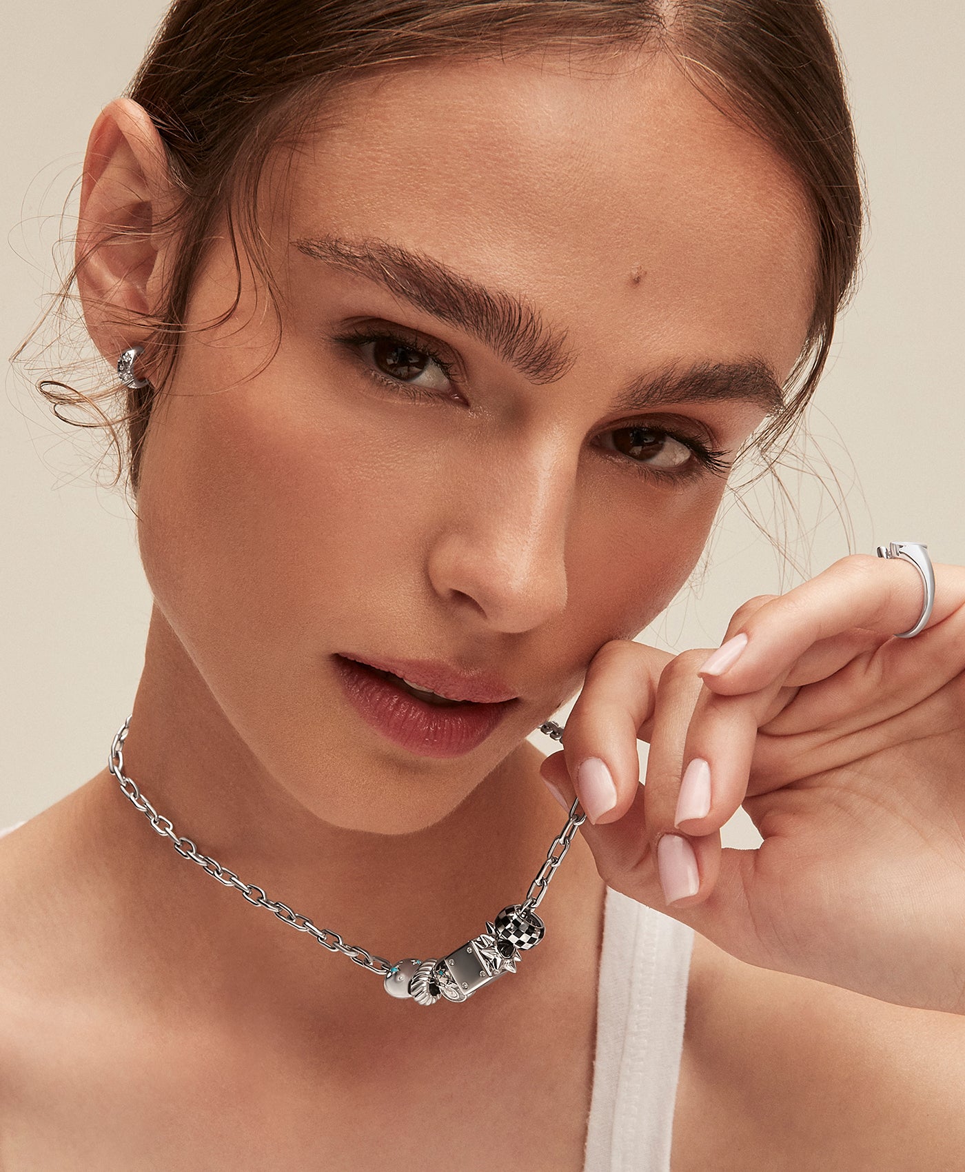 4mm Italian Chain Link Necklace in Sterling Silver