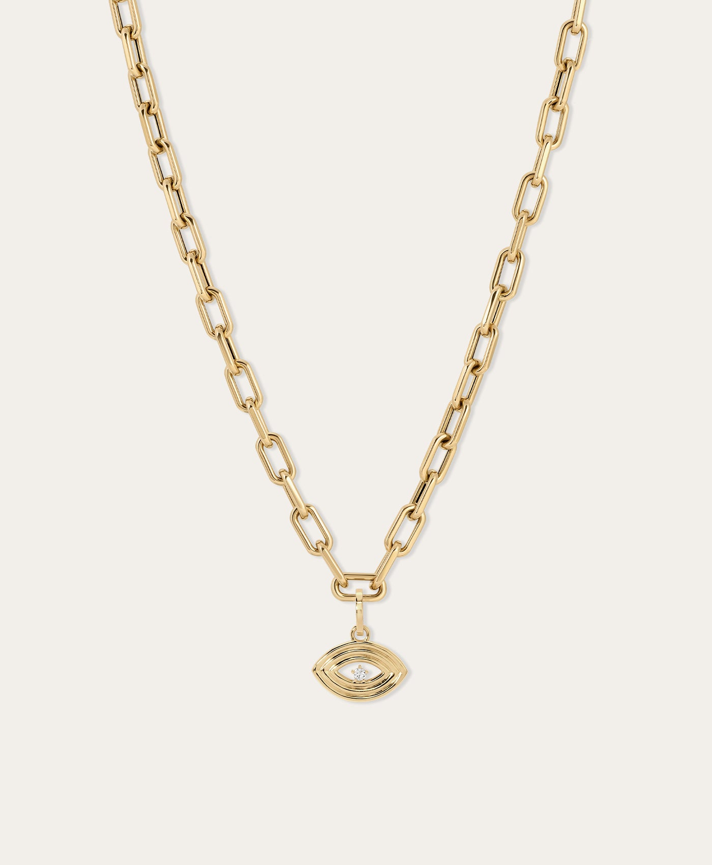 Groovy Diamond Evil Eye Hinged Charm