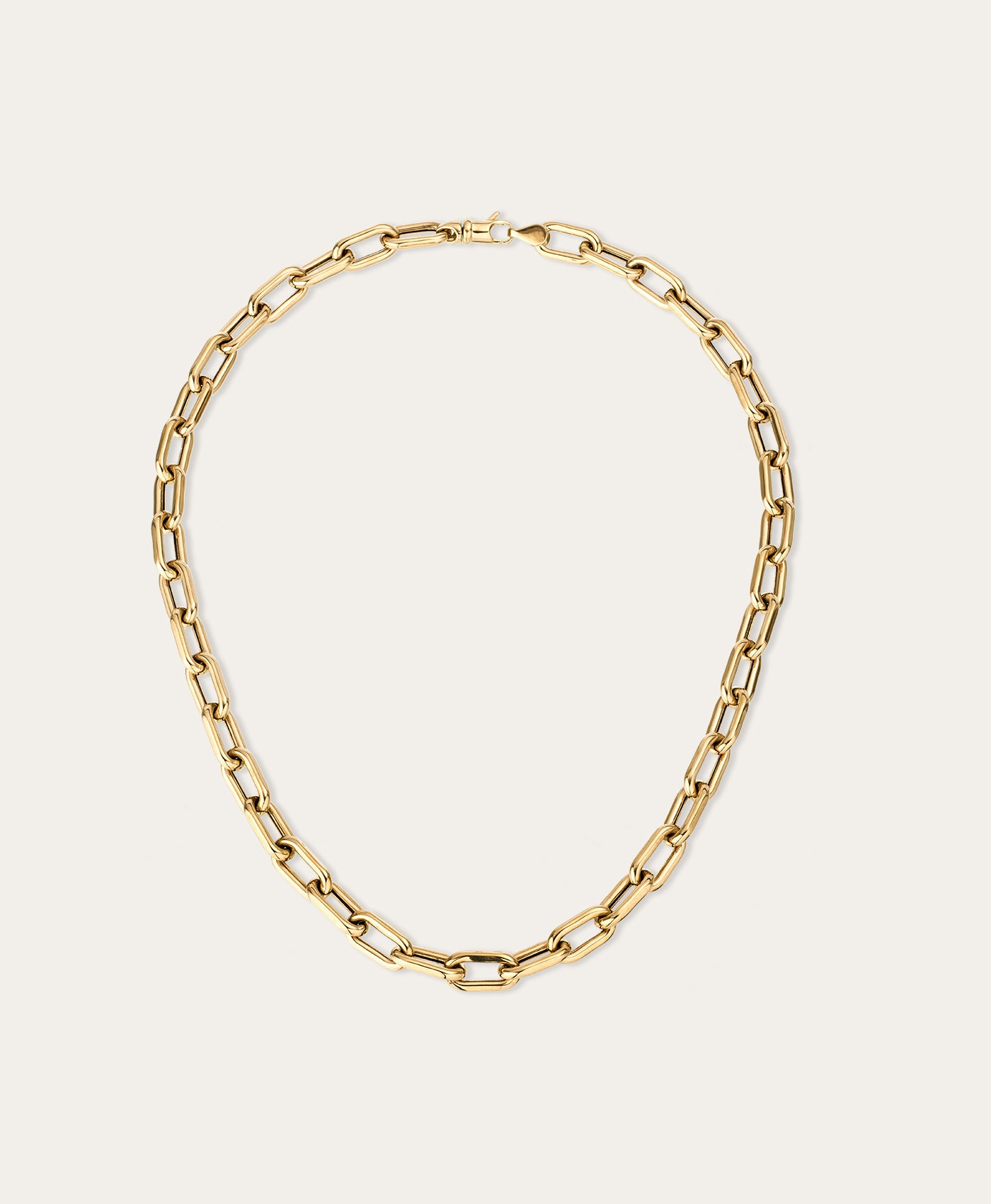 7mm Italian Chain Link Necklace