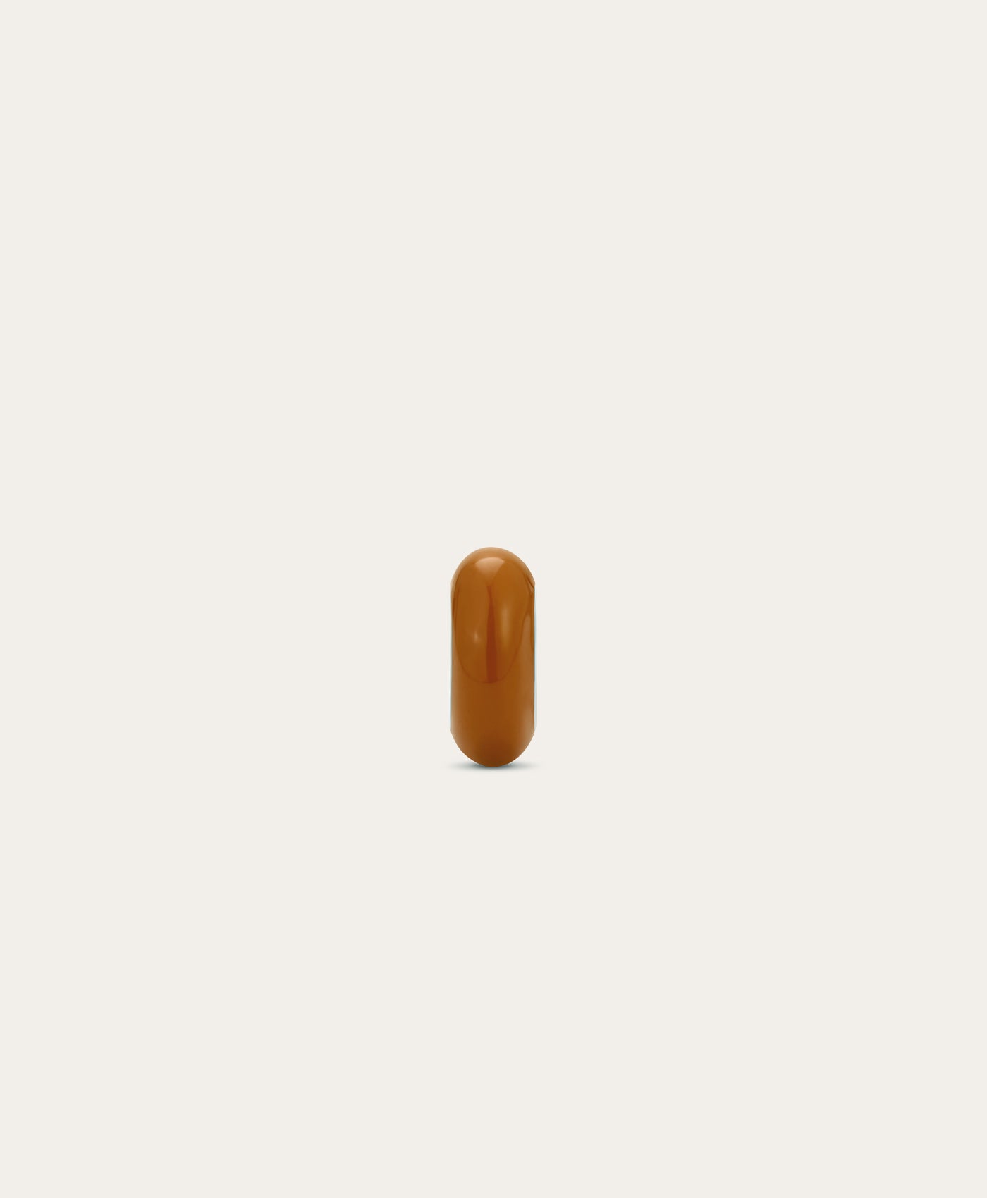 Amber Enamel Big Bead