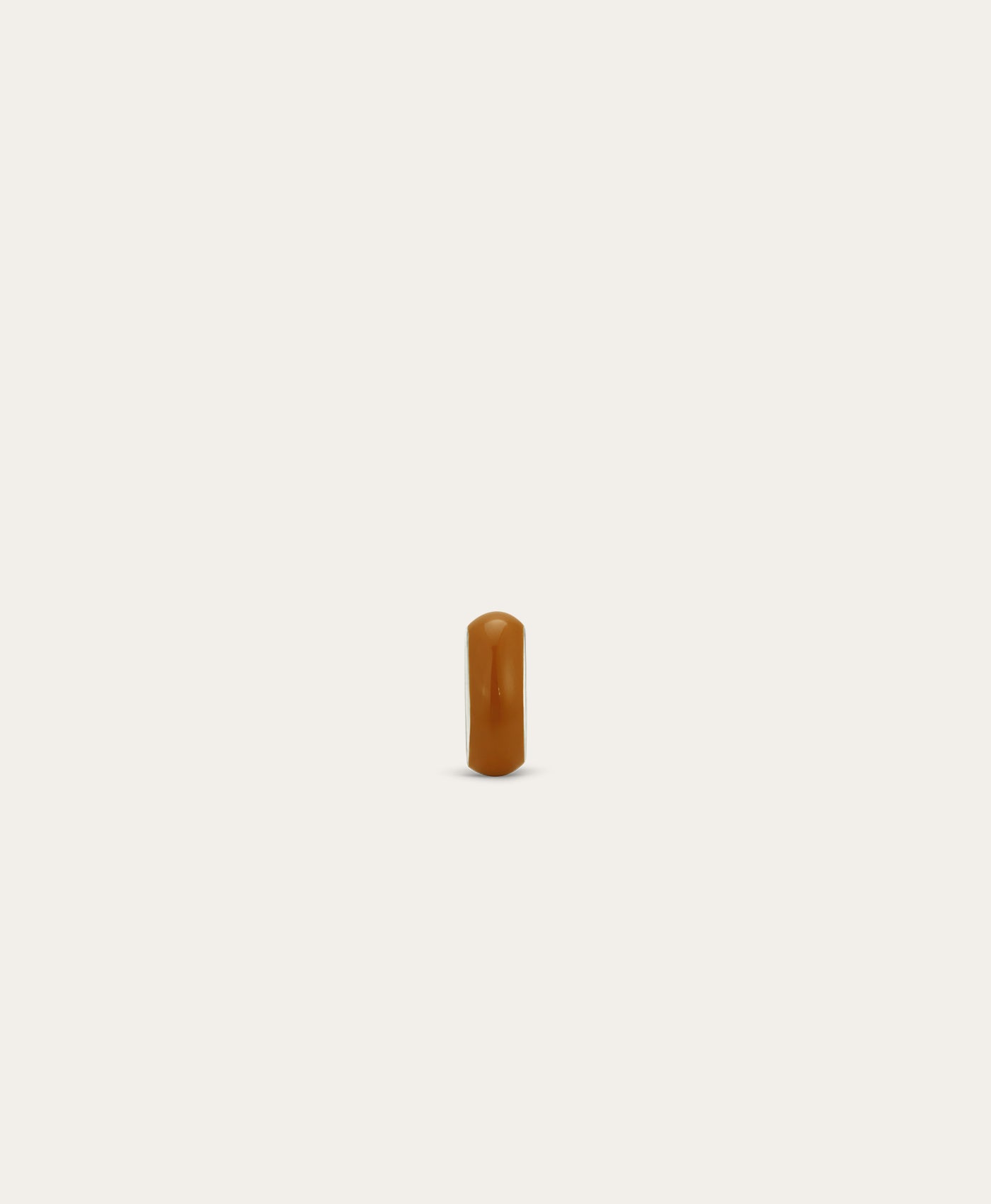 Amber Enamel Bead