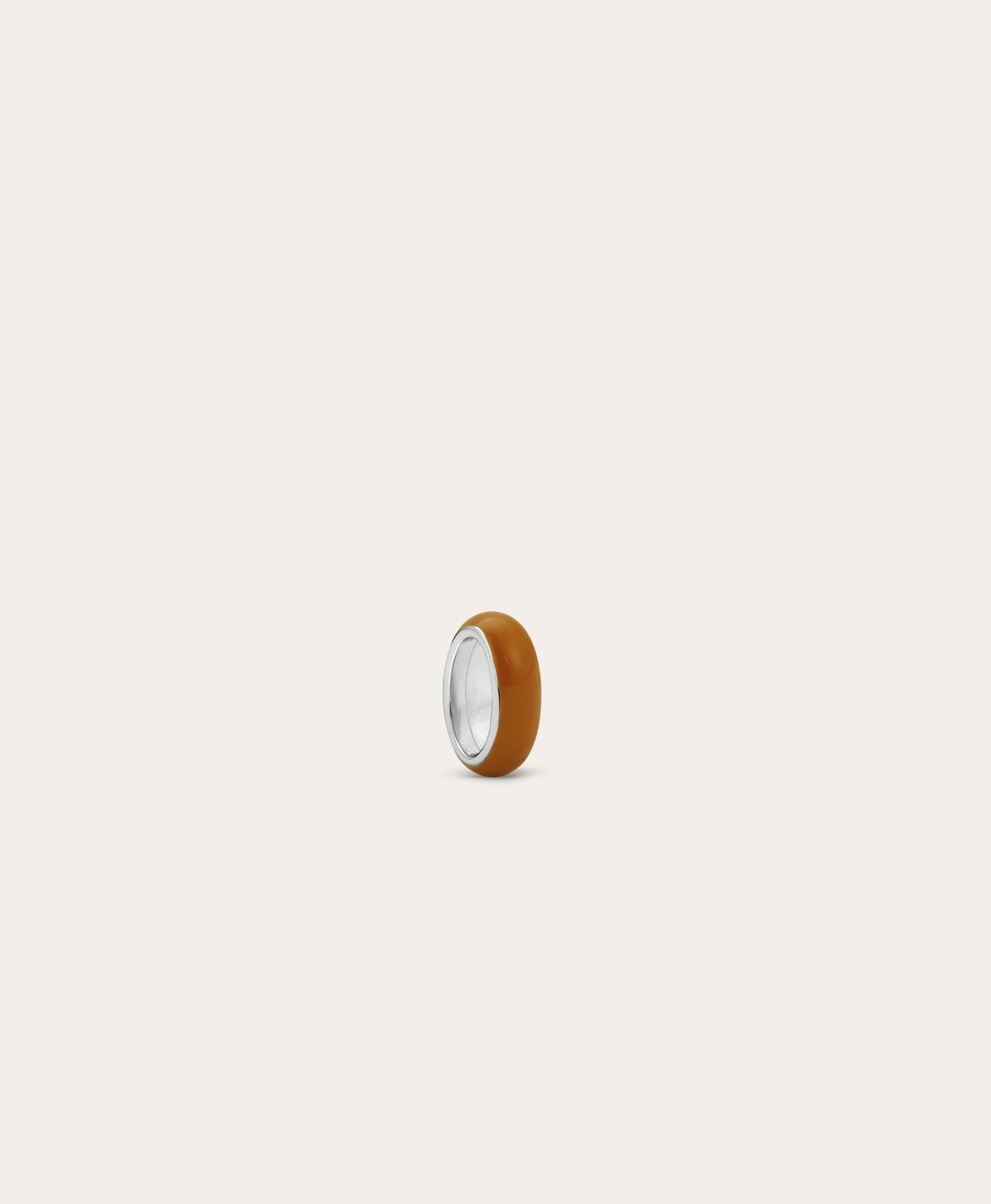 Amber Enamel Bead