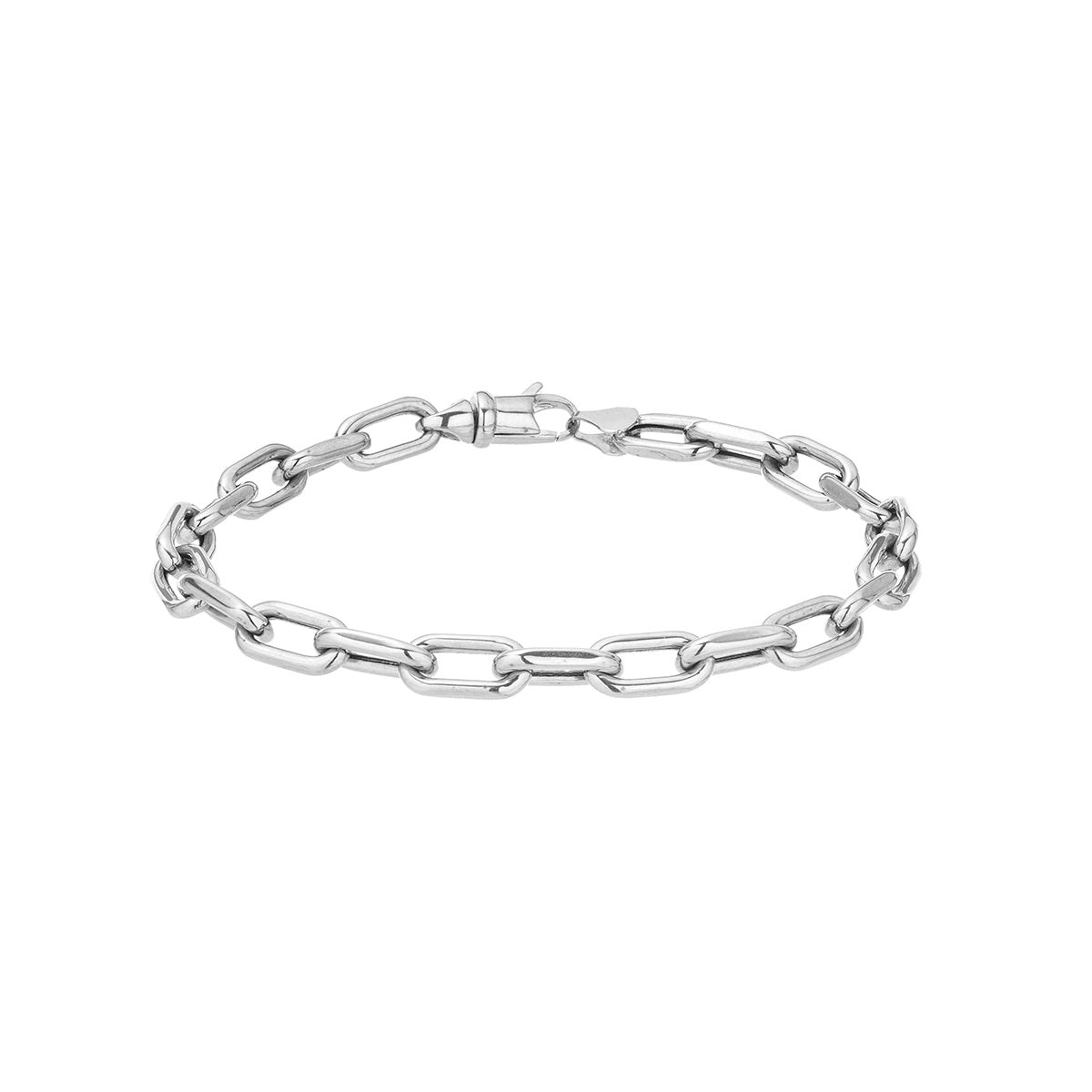 5.3mm Italian Chain Link Bracelet in Sterling Silver