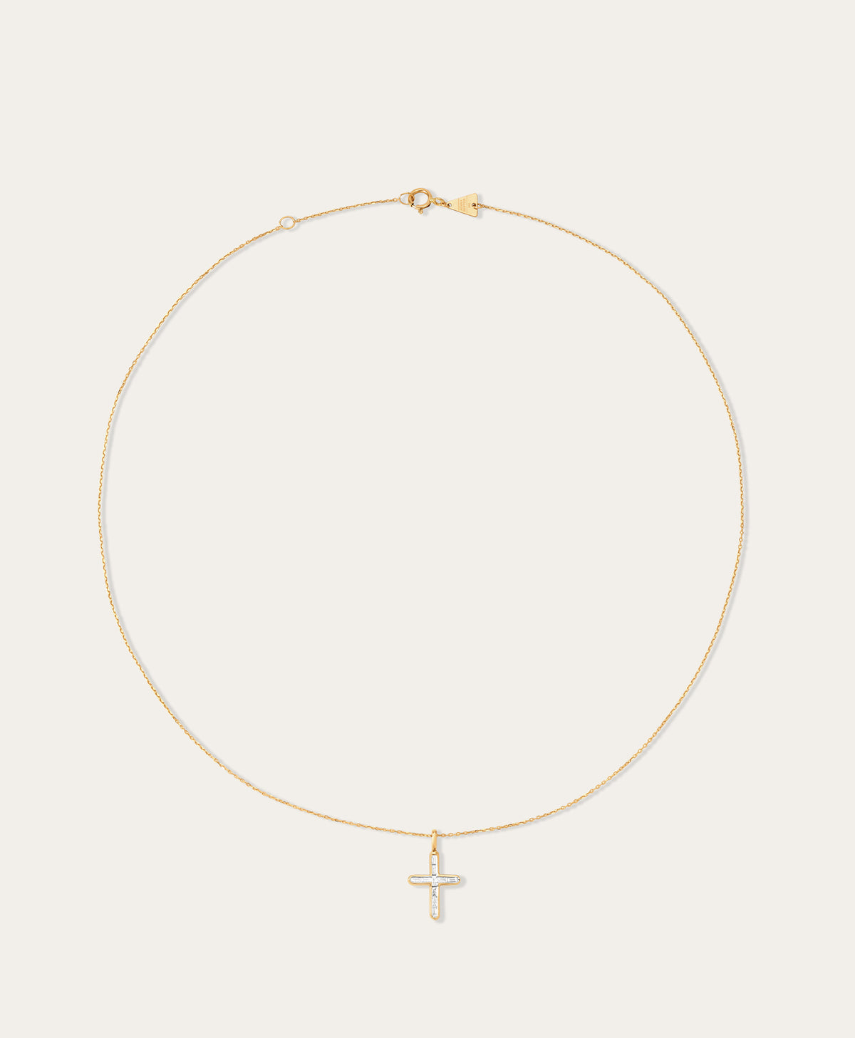 Baguette Cross Necklace