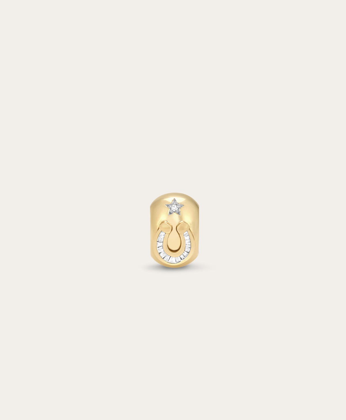 Baguette Horseshoe Lucky Big Bead