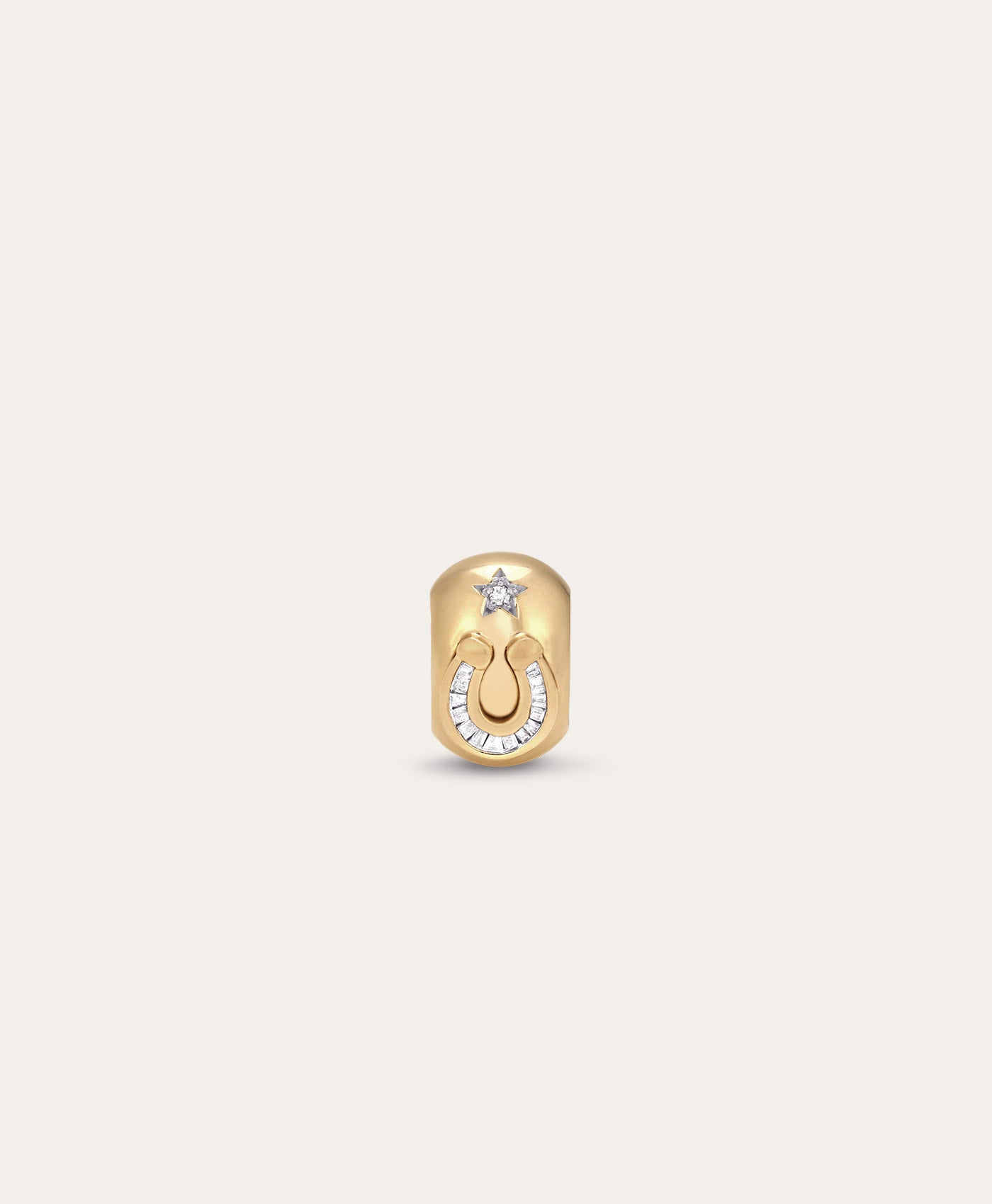 Baguette Horseshoe Lucky Big Bead