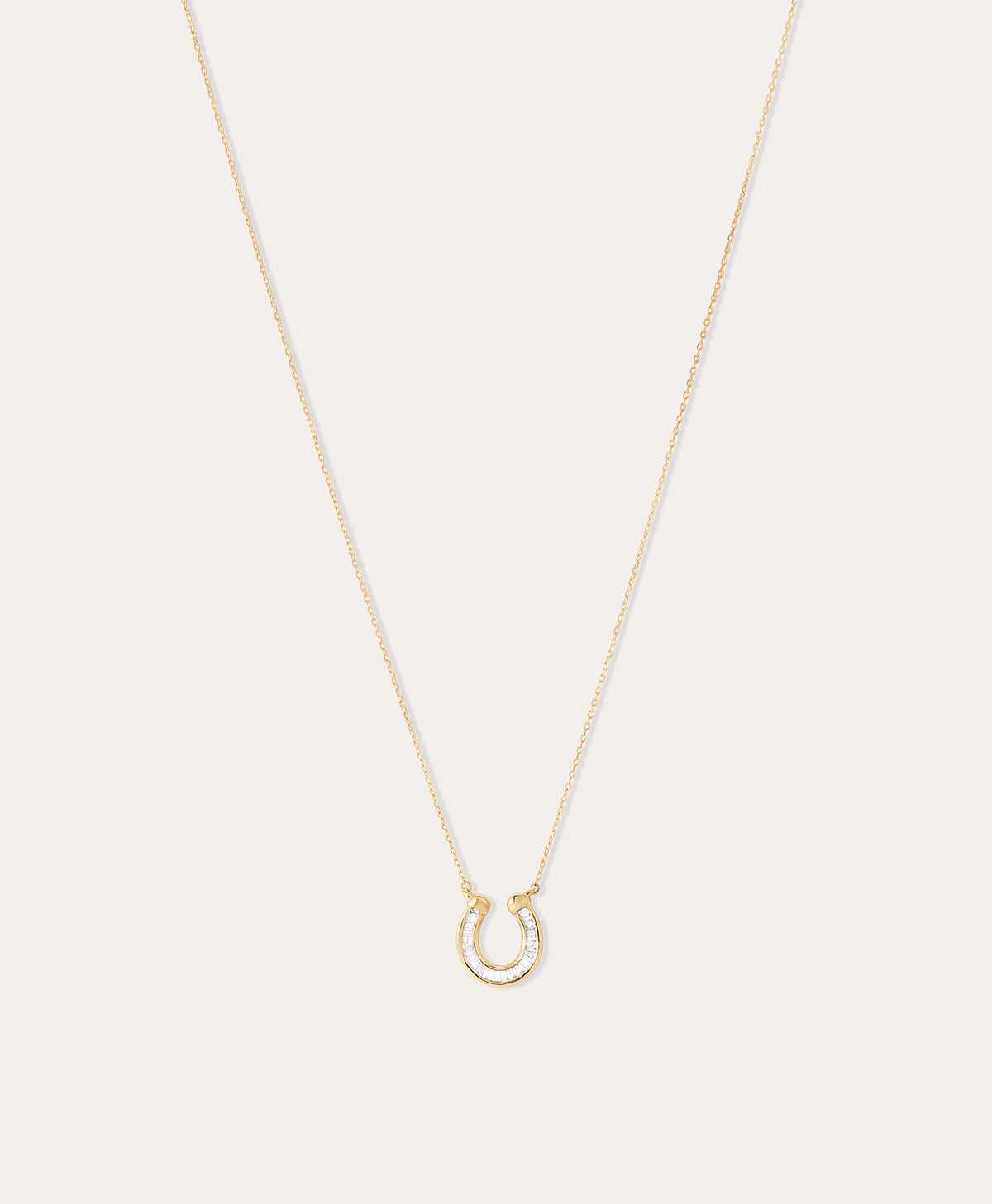 Baguette Horseshoe Necklace