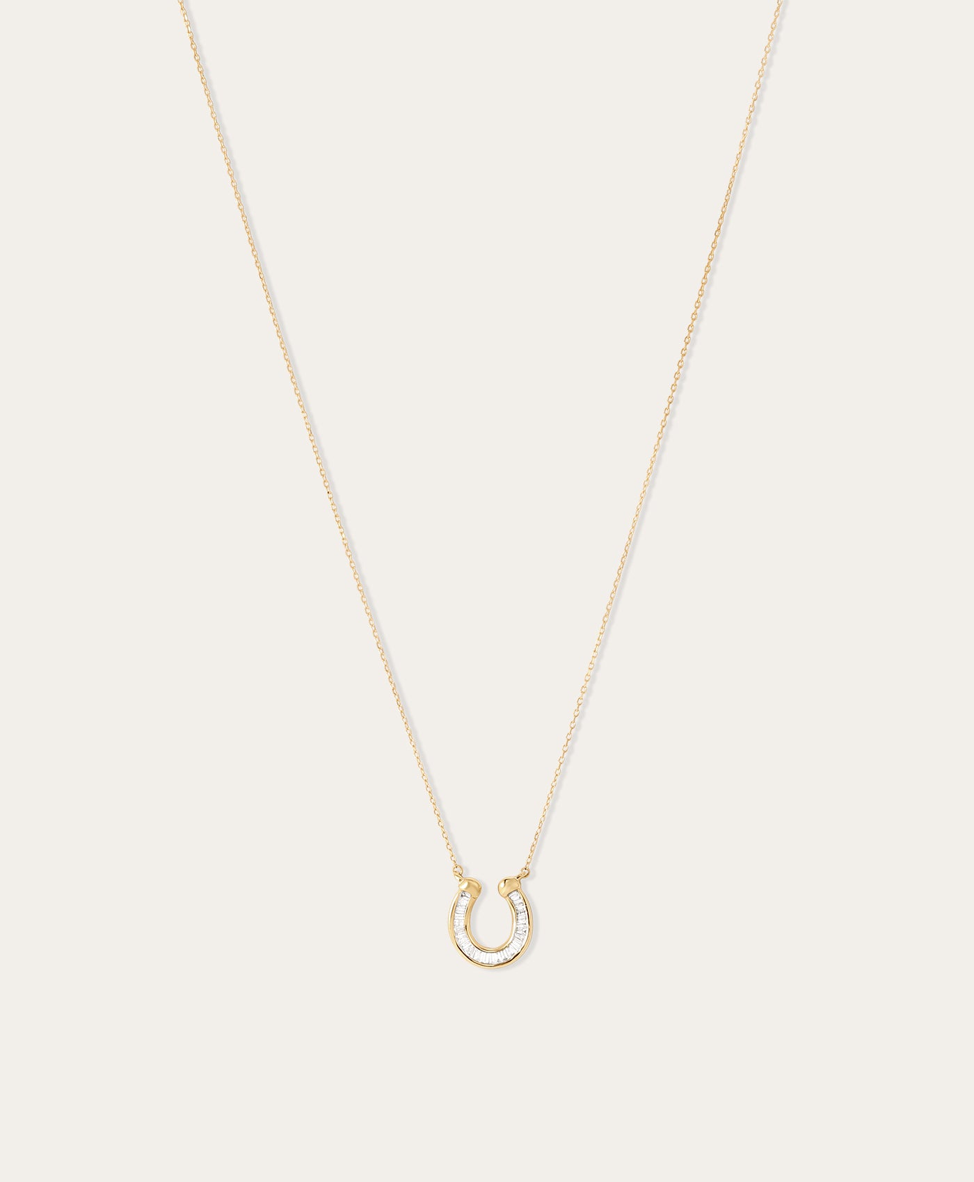Baguette Horseshoe Necklace