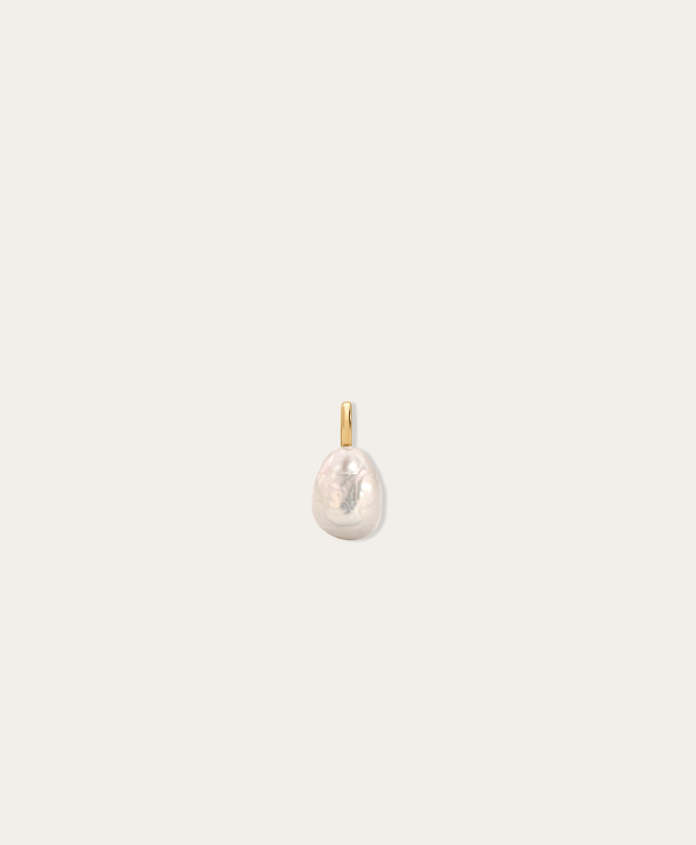 Baroque Pearl Mini Charm in 10k Yellow Gold | Adina Reyter