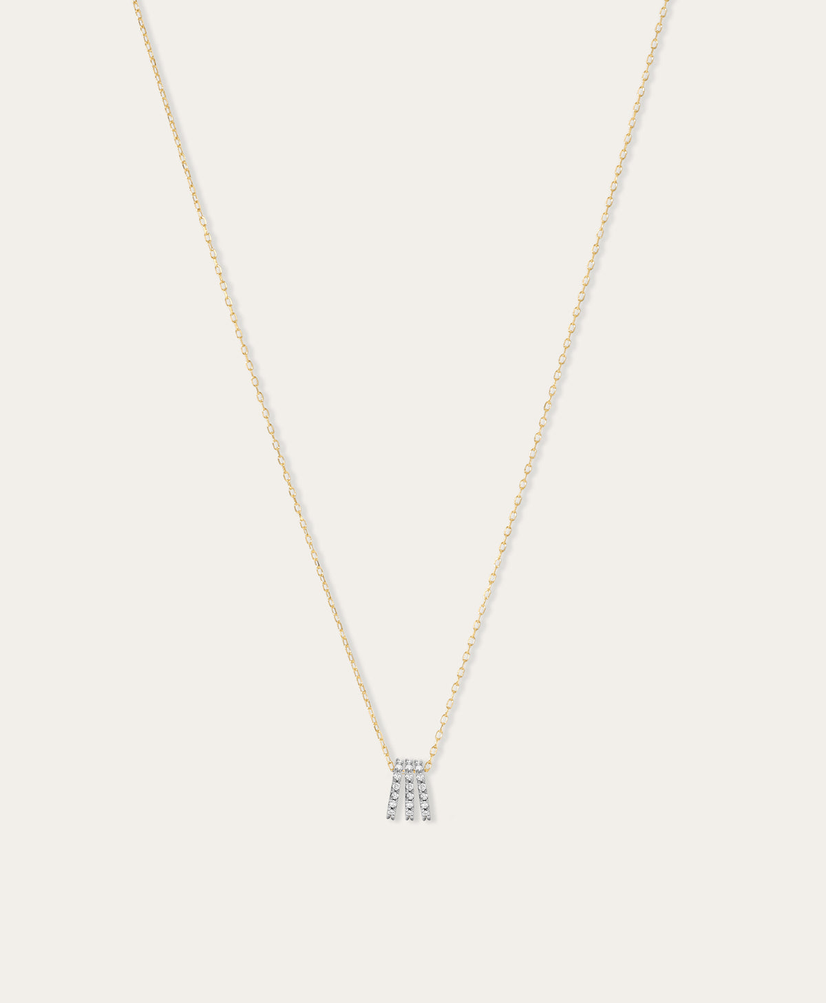 Bead Party Diamond 3s Company Necklace