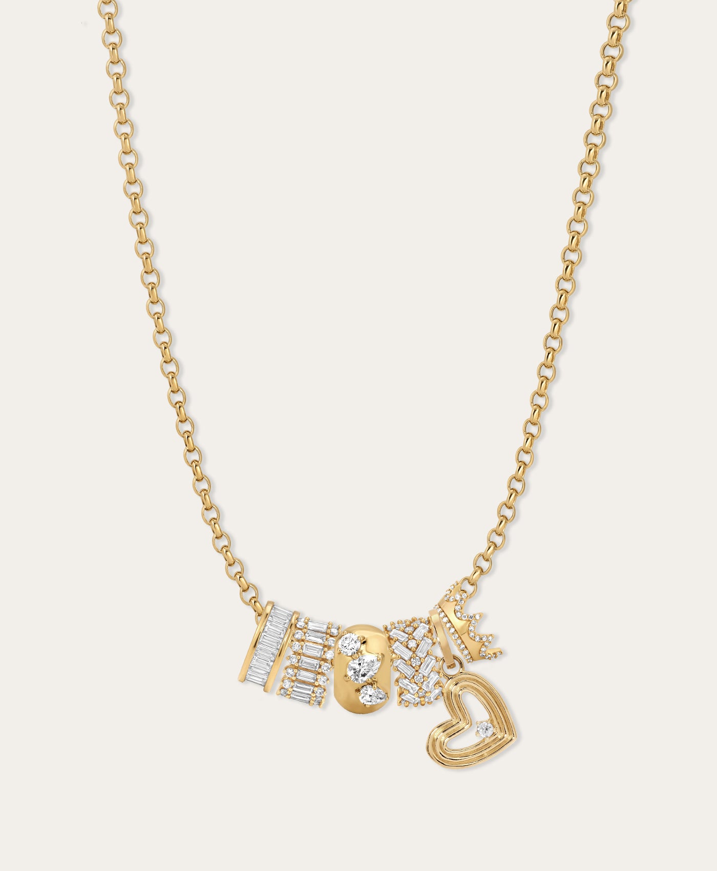 Big Bead + Charm Groovy Party Necklace