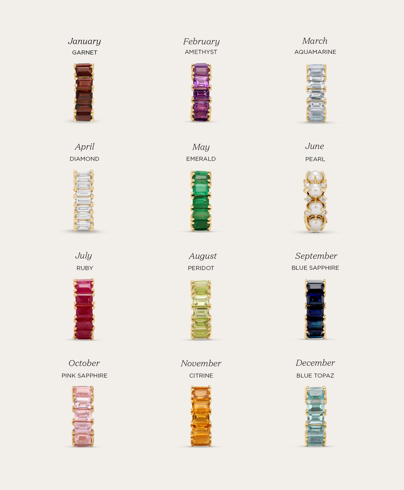 Diamond Prong Set Baguette Big Bead - Lab Grown