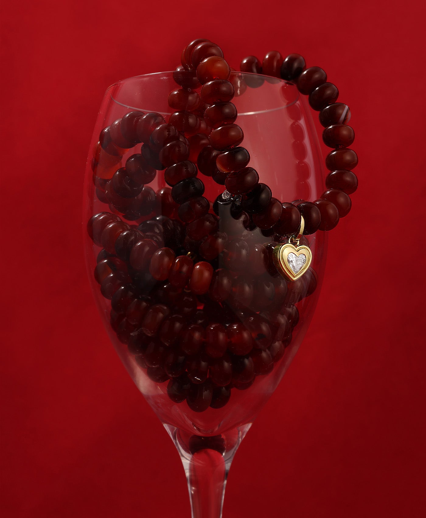 Bordeaux Gemstone Necklace