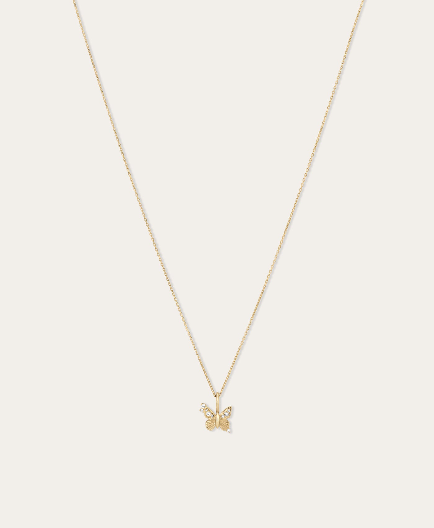 Diamond Butterfly Mini Charm