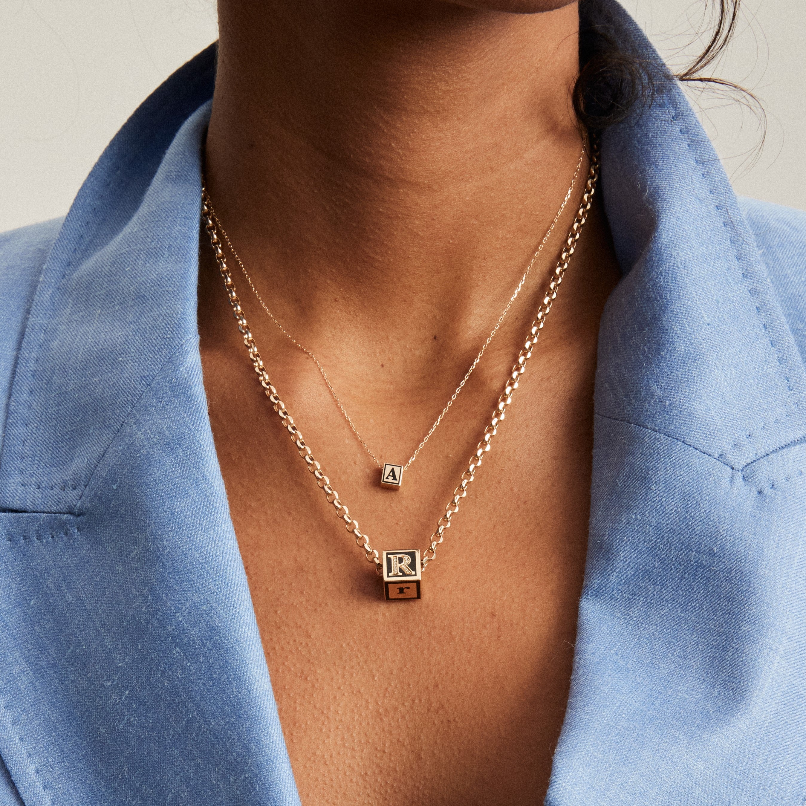 Ceramic Initial Mini Bead