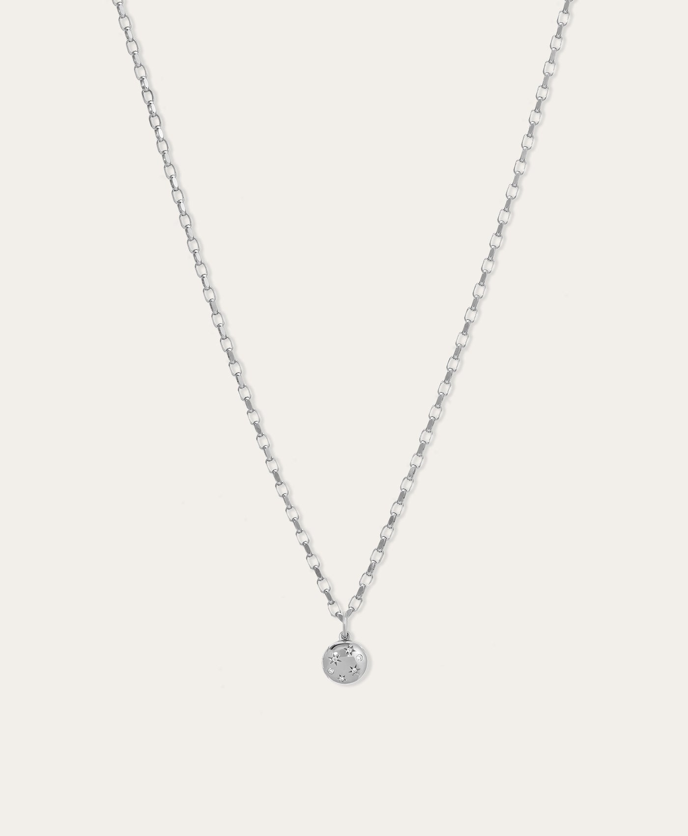 Choose Your Locket Mini Charm Necklace in Sterling Silver
