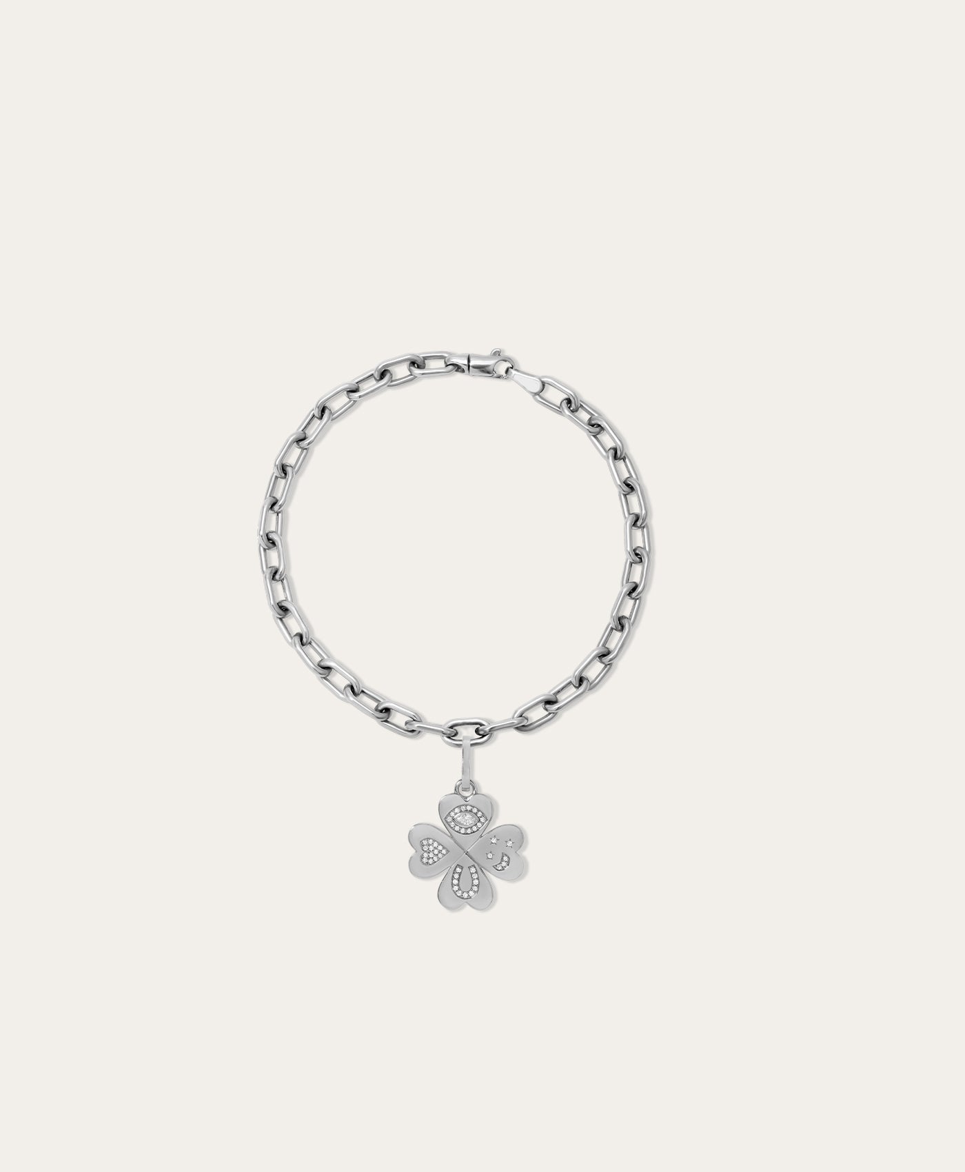 Choose Your Talisman Charm Bracelet on 4mm Italian Chain in Sterling Silver