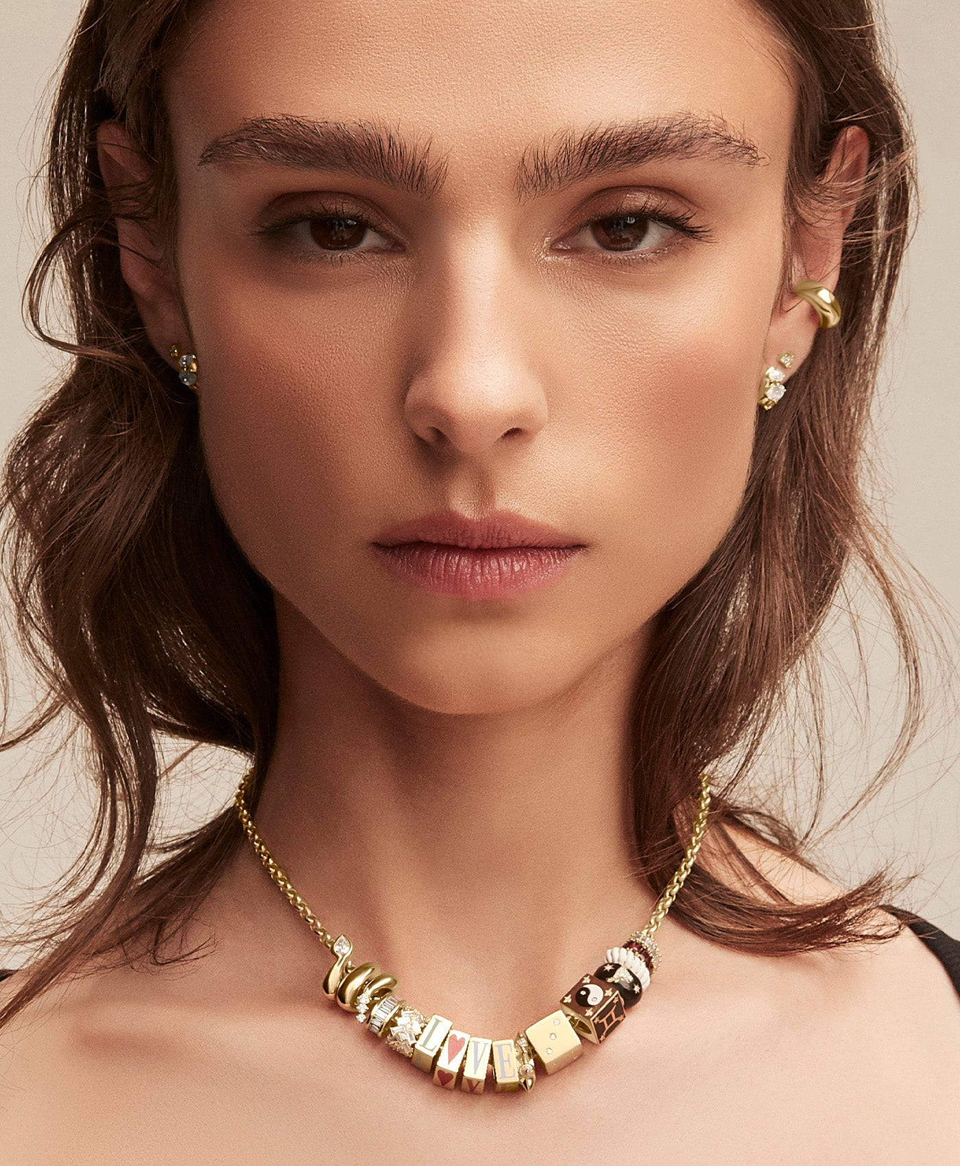 Choose Your Zodiac Diamond Big Bead Necklace