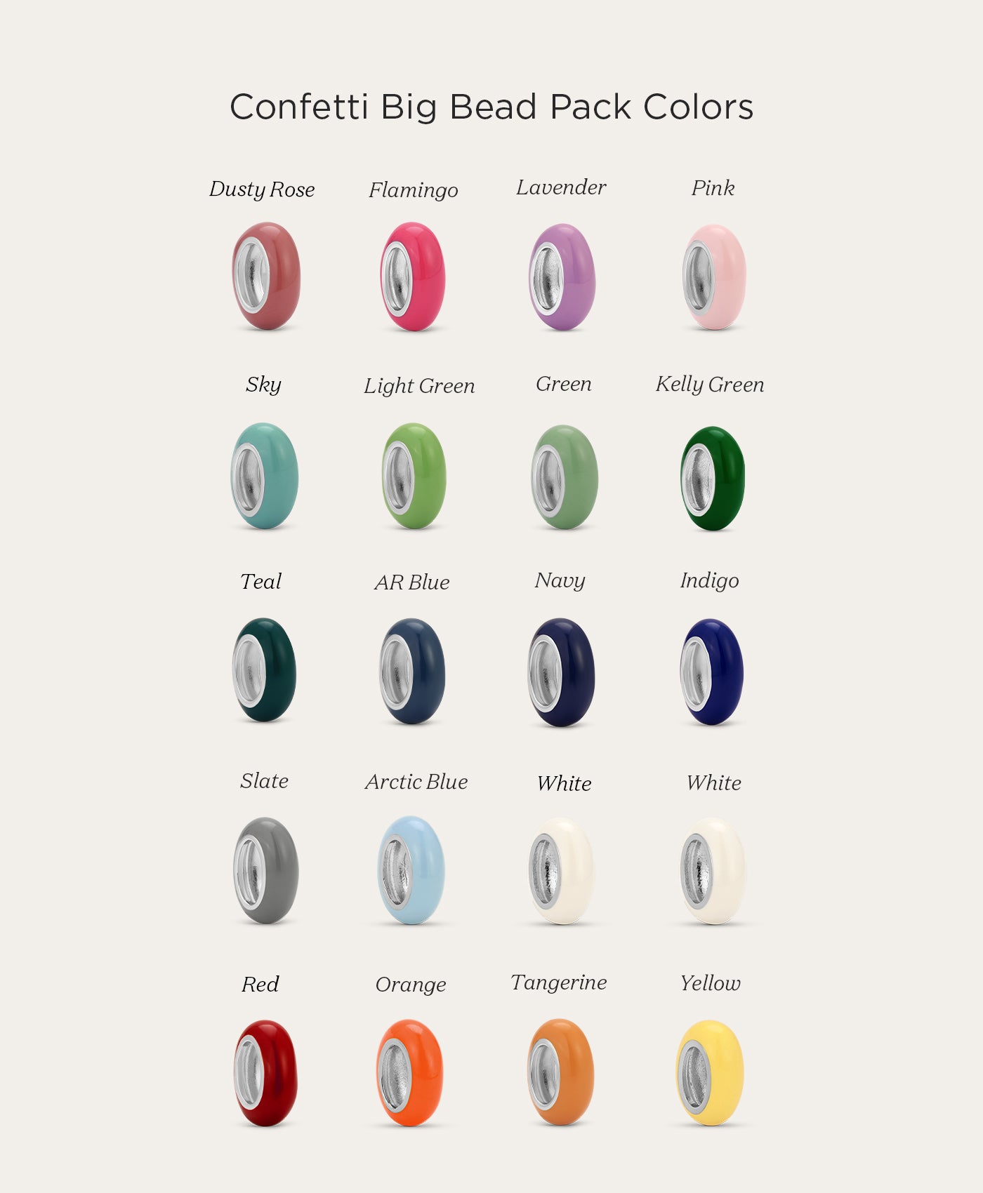 Confetti Big Bead Pack