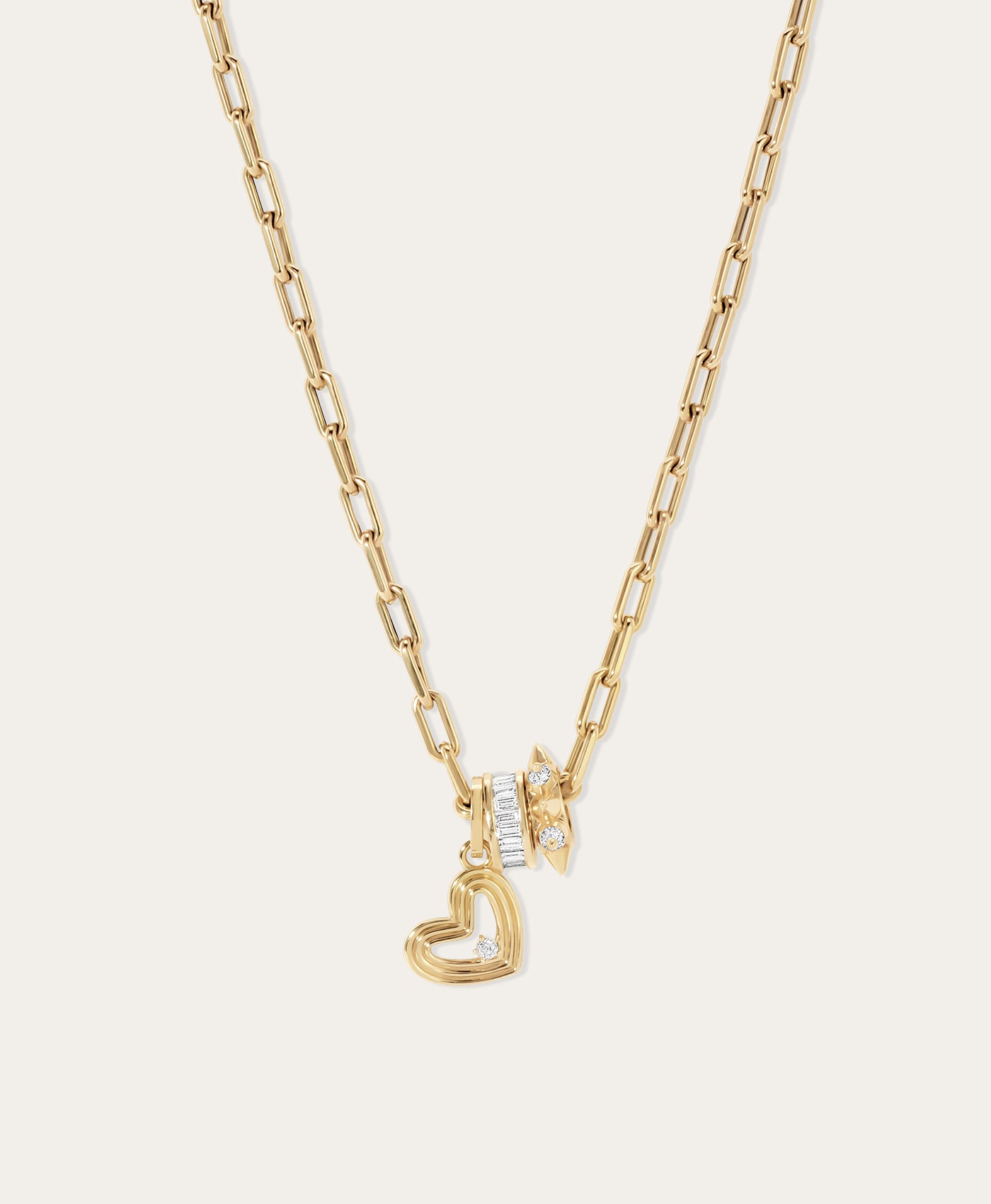 Crawford Groovy Heart Luxe Big Bead Necklace