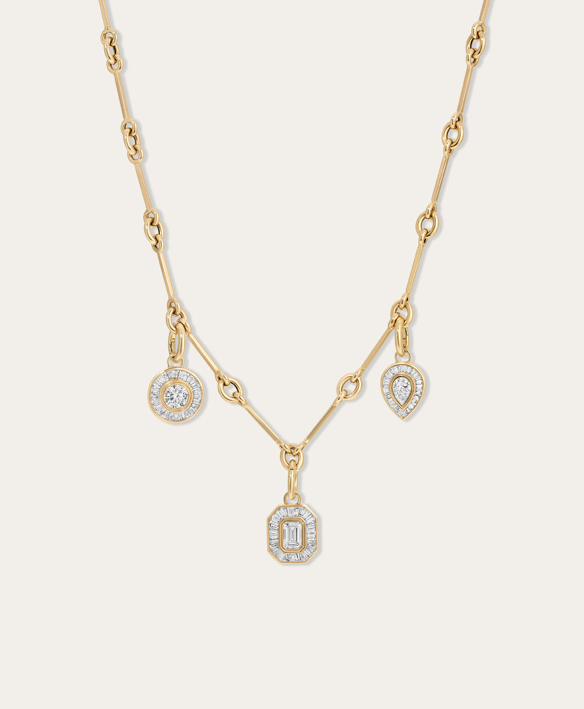 Deco Diamond Dreams Charm Necklace