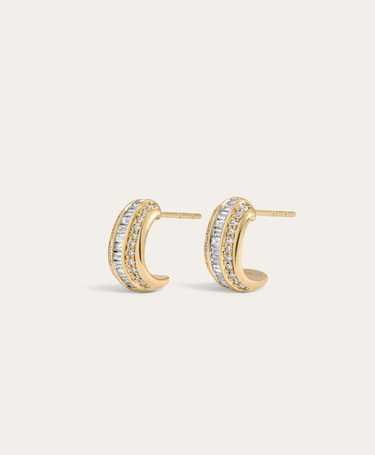 Deco Diamond J Hoops