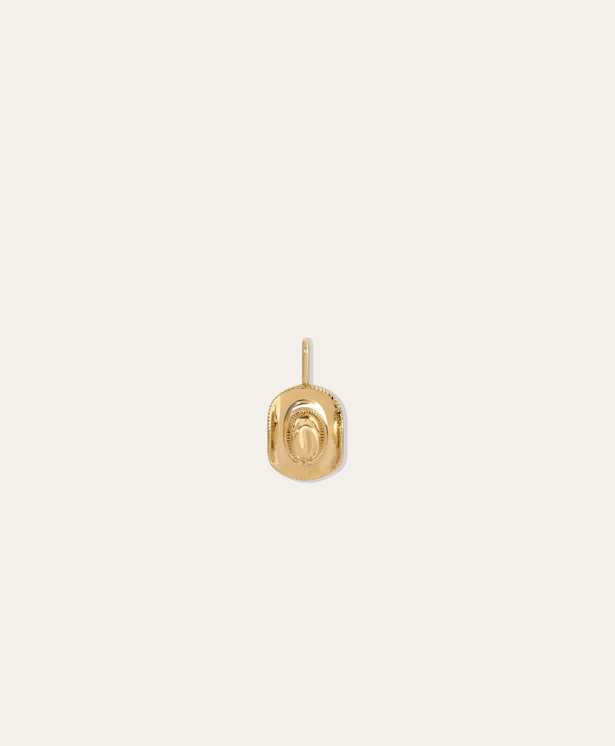 Diamond Cowgirl Hat Mini Charm