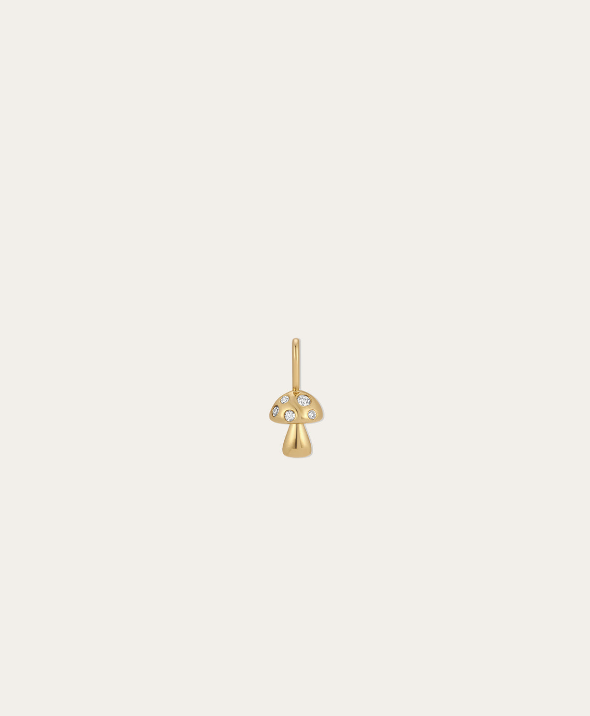 Diamond Mushroom Mini Charm
