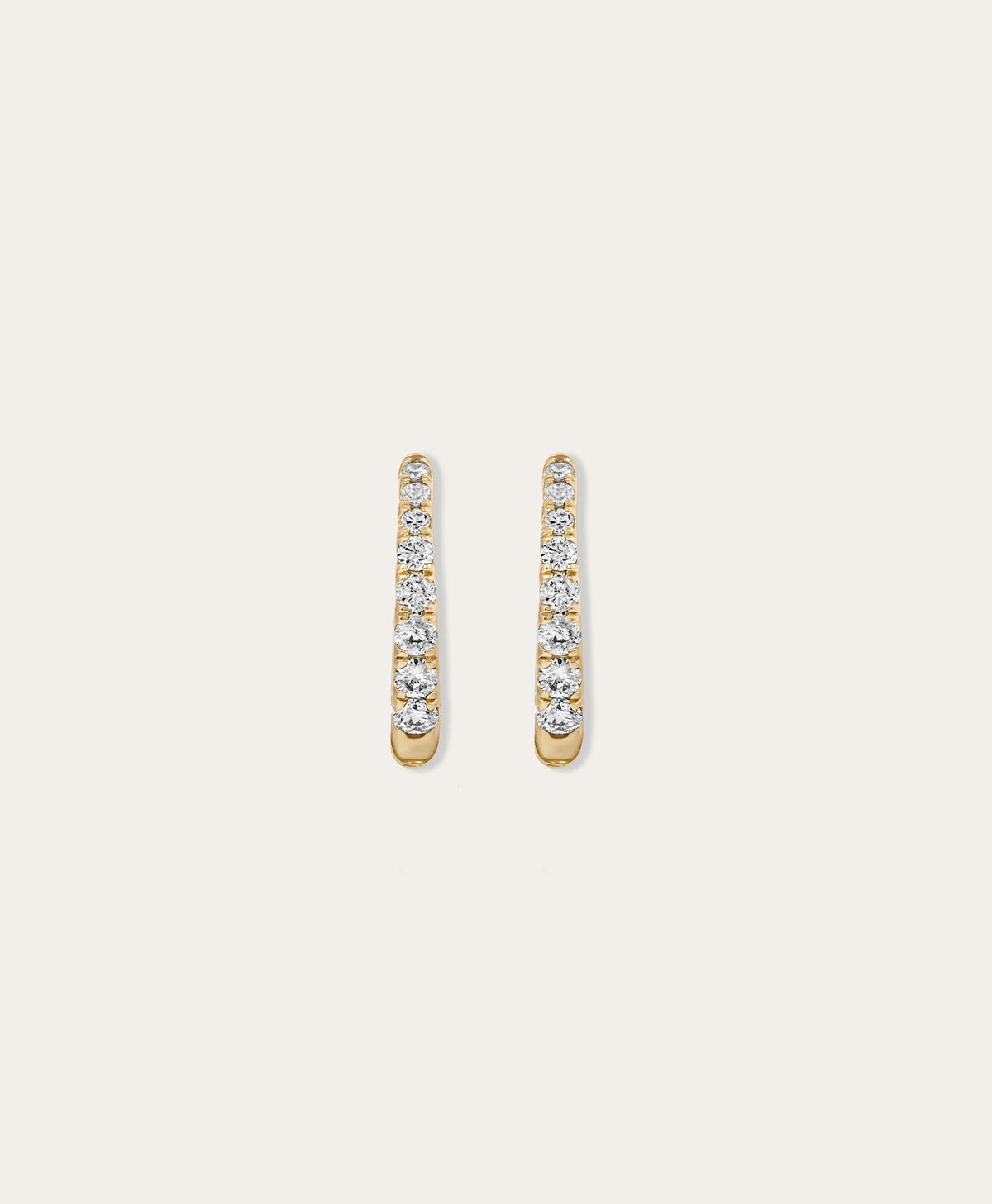Diamond Pavé Horseshoe Hoops
