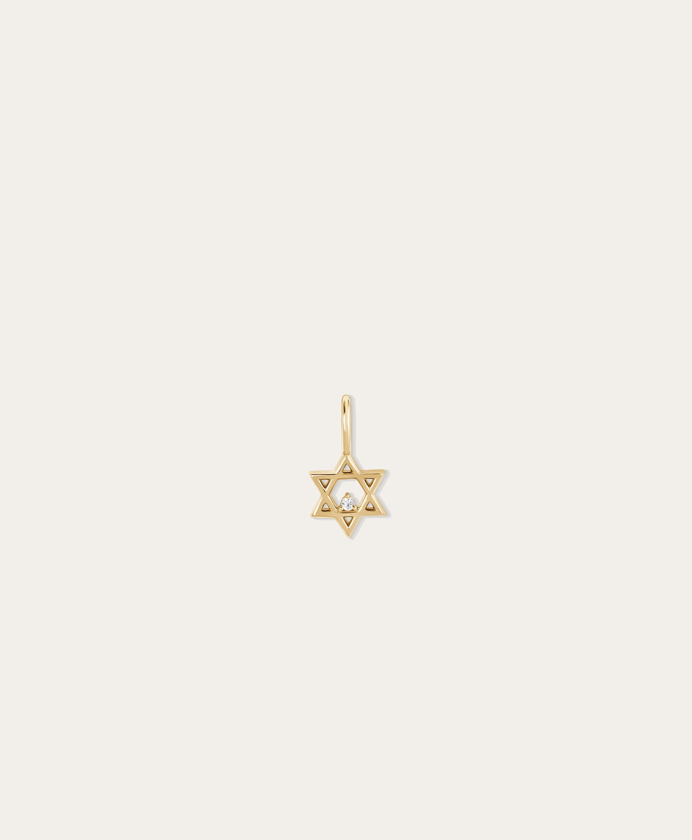 Diamond Star of David Mini Charm