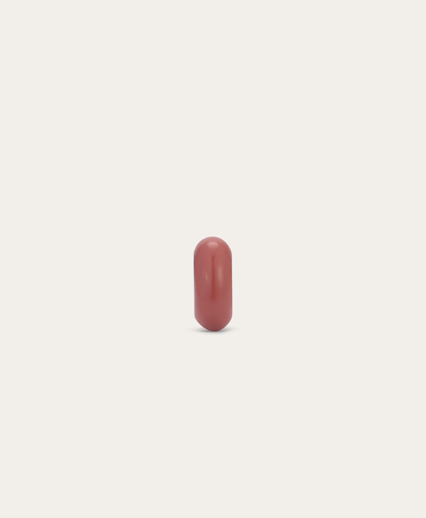 Dusty Rose Enamel Big Bead