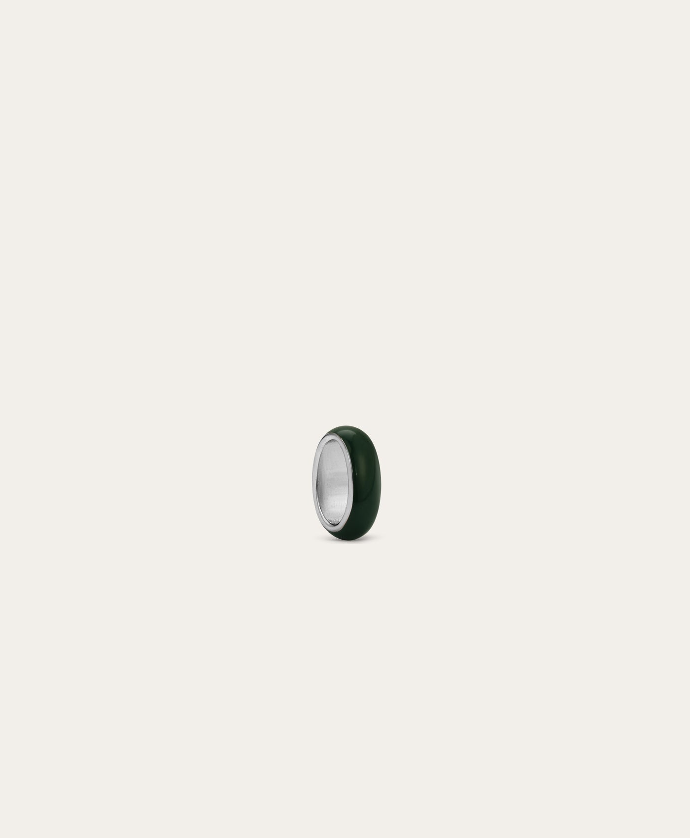 Forest Green Enamel Mini Bead