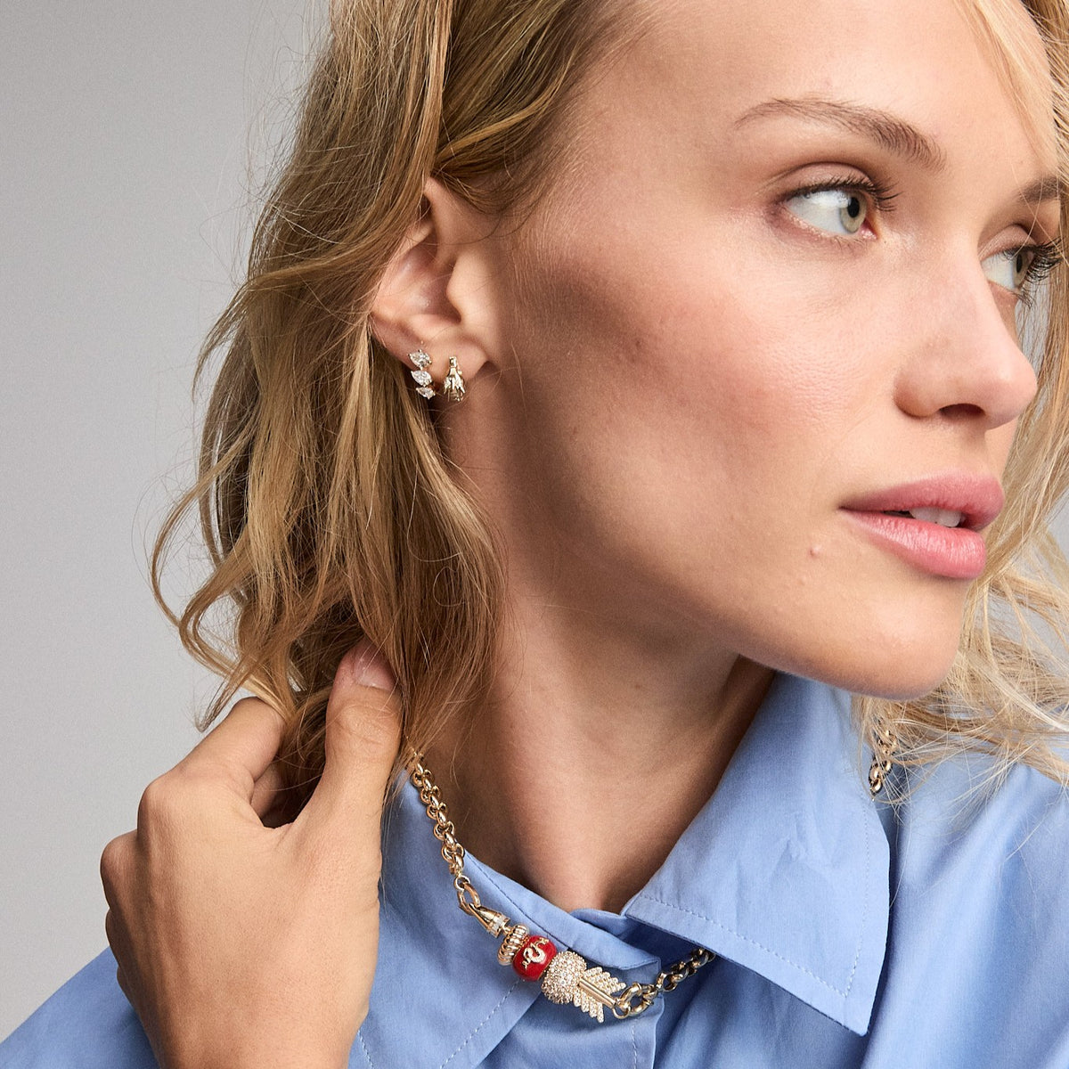 Red Ceramic + Pavé Dragon Big Bead