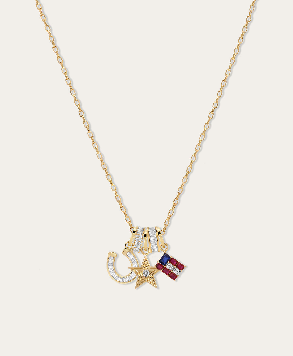 Gold Rush Diamond Charm Necklace