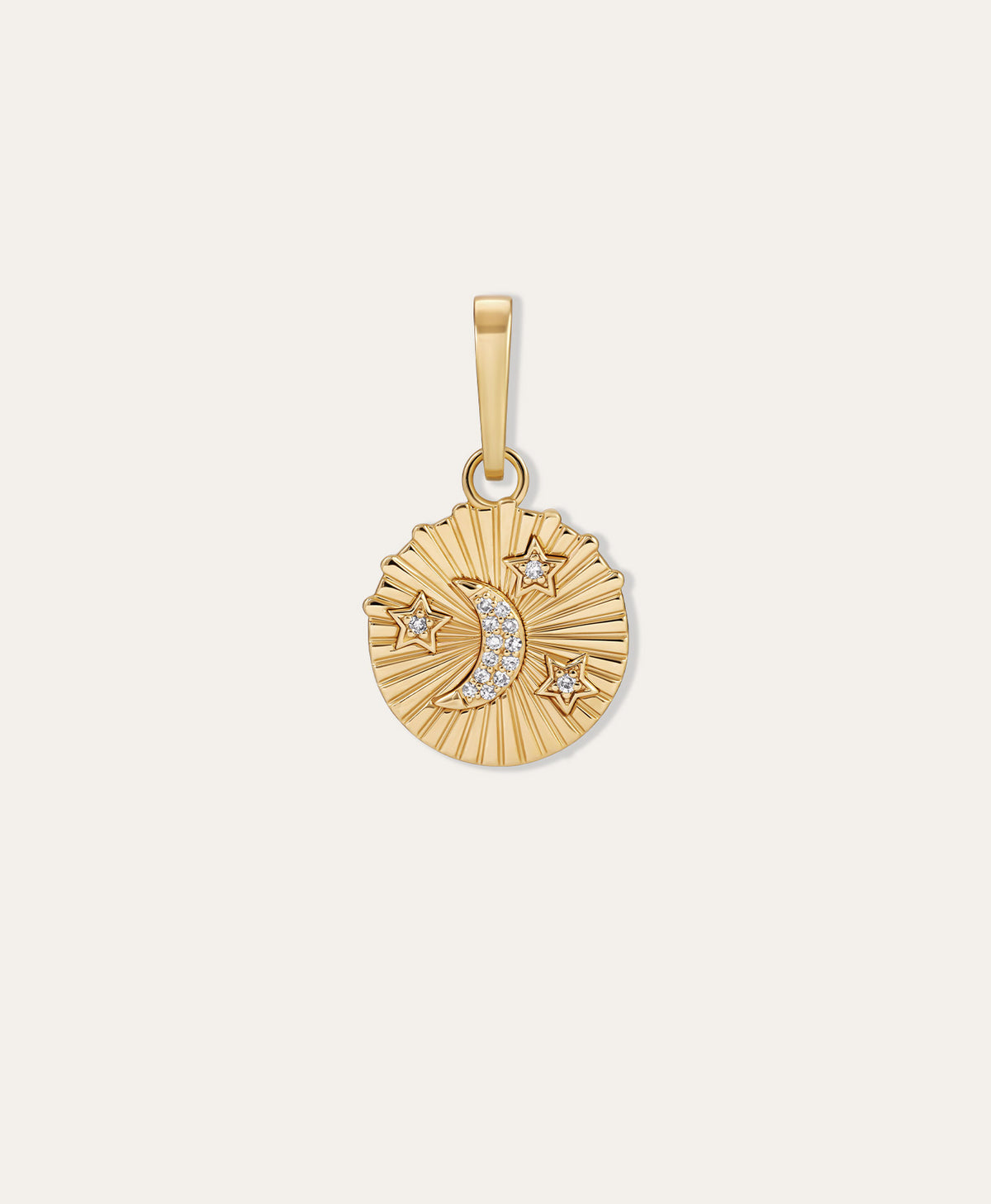 One of a Kind Groovy Diamond Celestial Hinged Charm