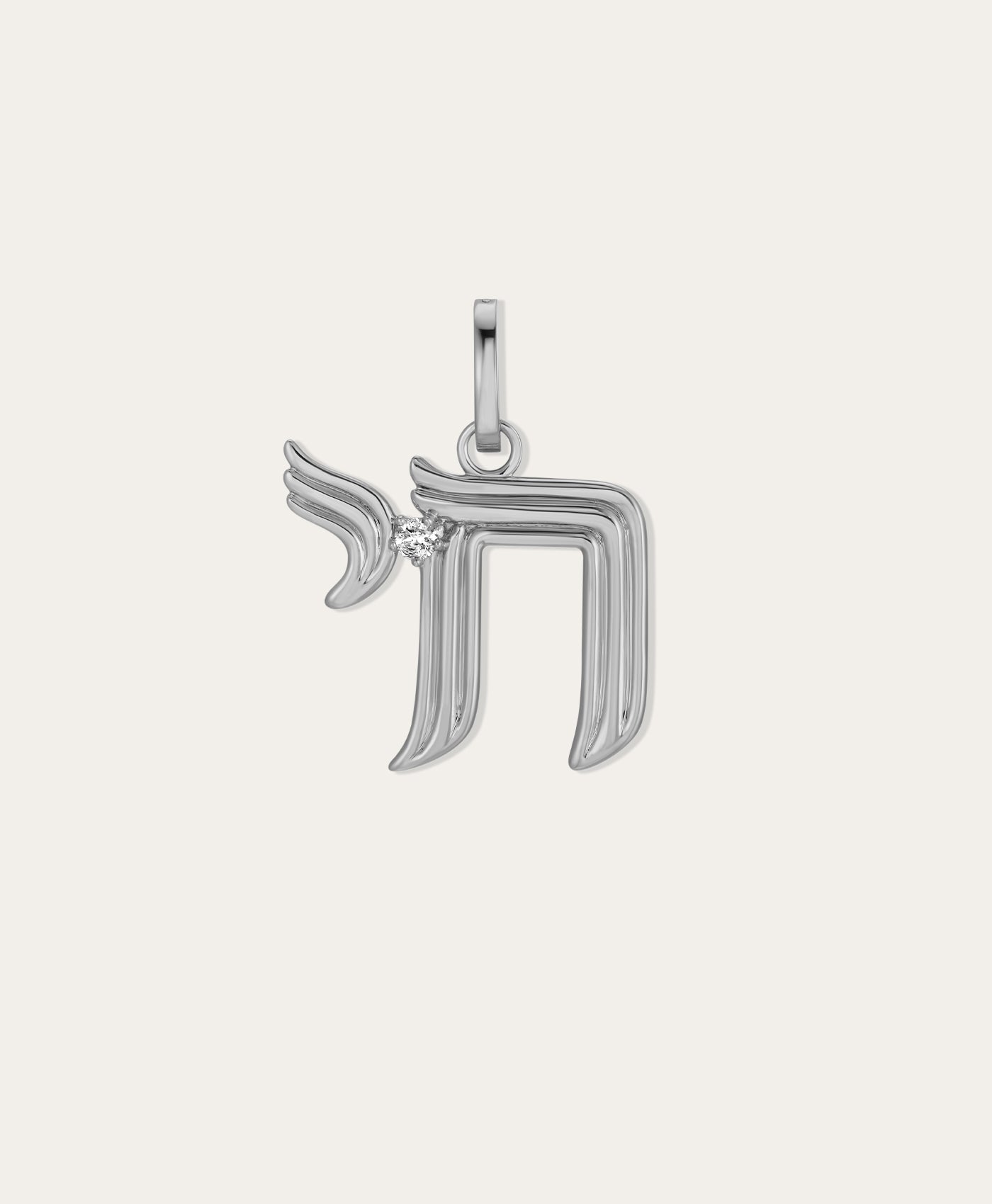 Groovy Diamond Chai Hinged Charm