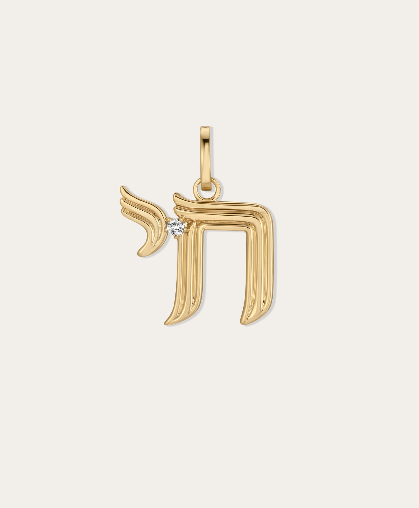 Groovy Diamond Chai Hinged Charm