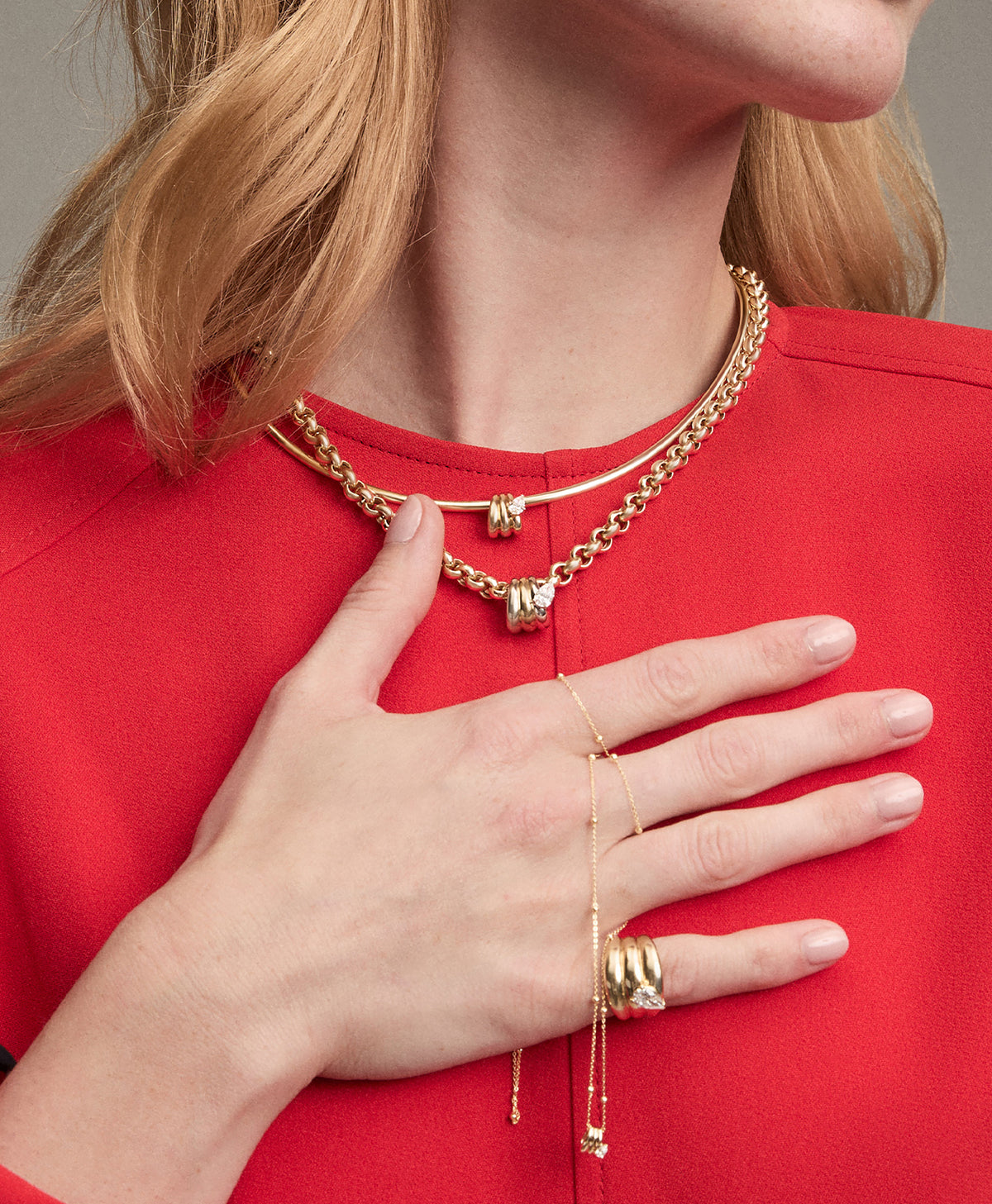 Groovy Diamond Era XL Big Bead Necklace