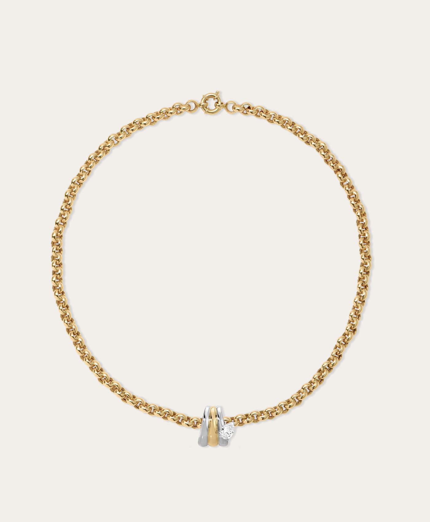 Groovy Diamond Era XL Big Bead Necklace