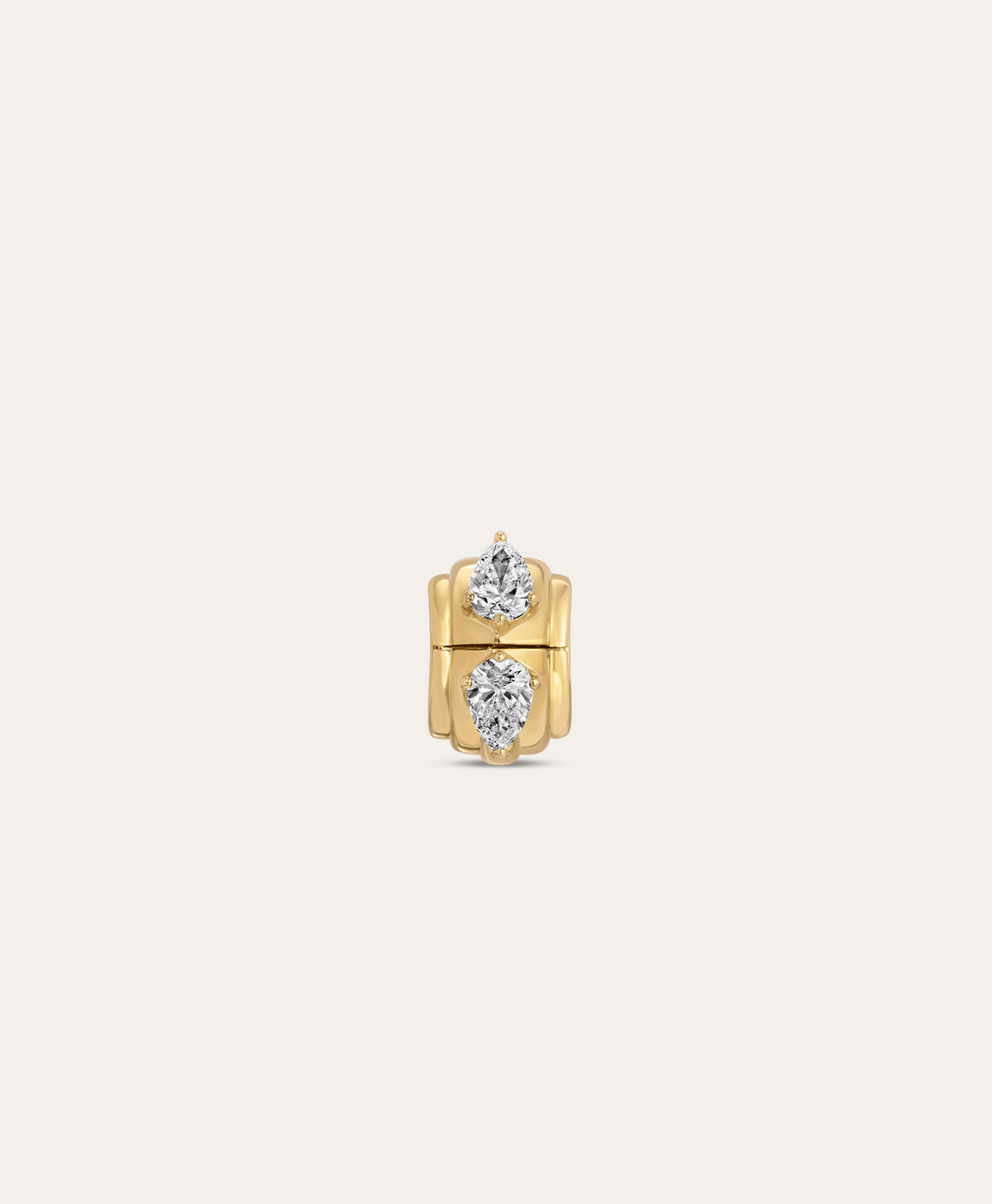 Groovy Diamond Diamond Hidden Message Big Bead - Lab Grown