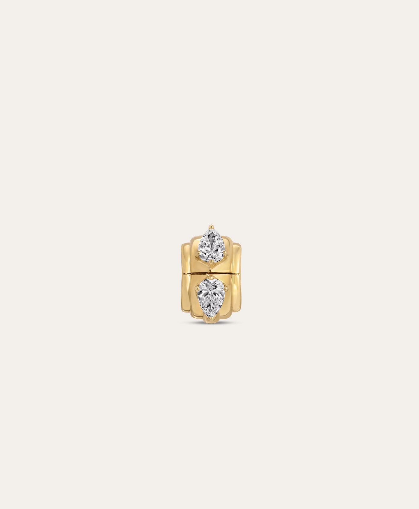 Groovy Diamond Diamond Hidden Message Big Bead - Lab Grown