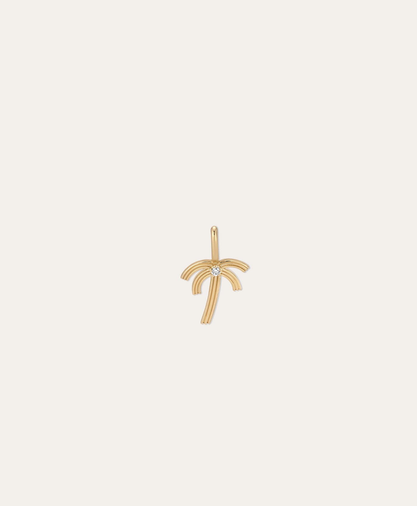 Groovy Diamond Palm Tree Mini Charm