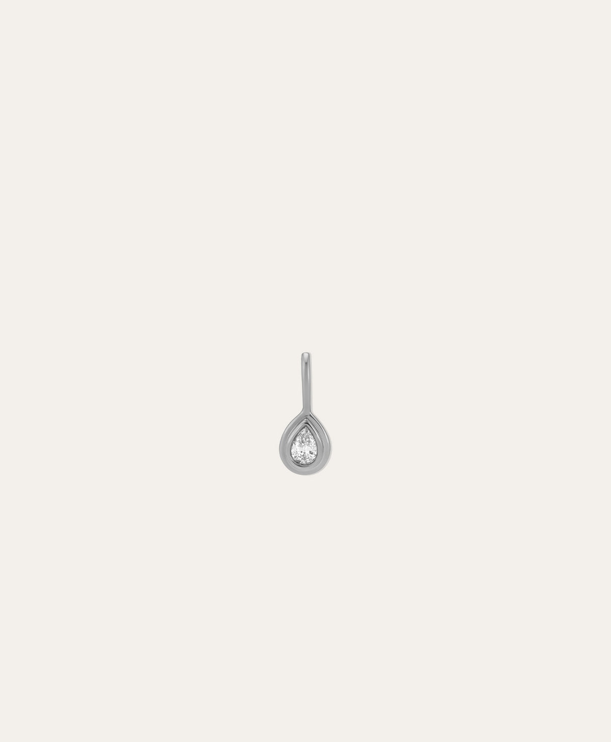 Groovy Diamond Teardrop Mini Charm