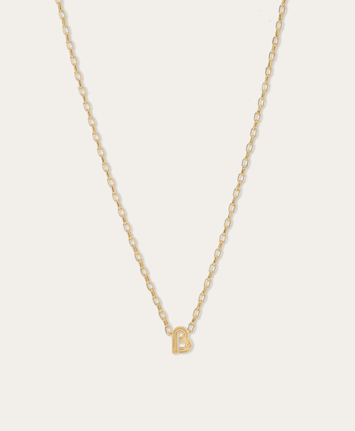 Groovy Initial Midi Bead Necklace