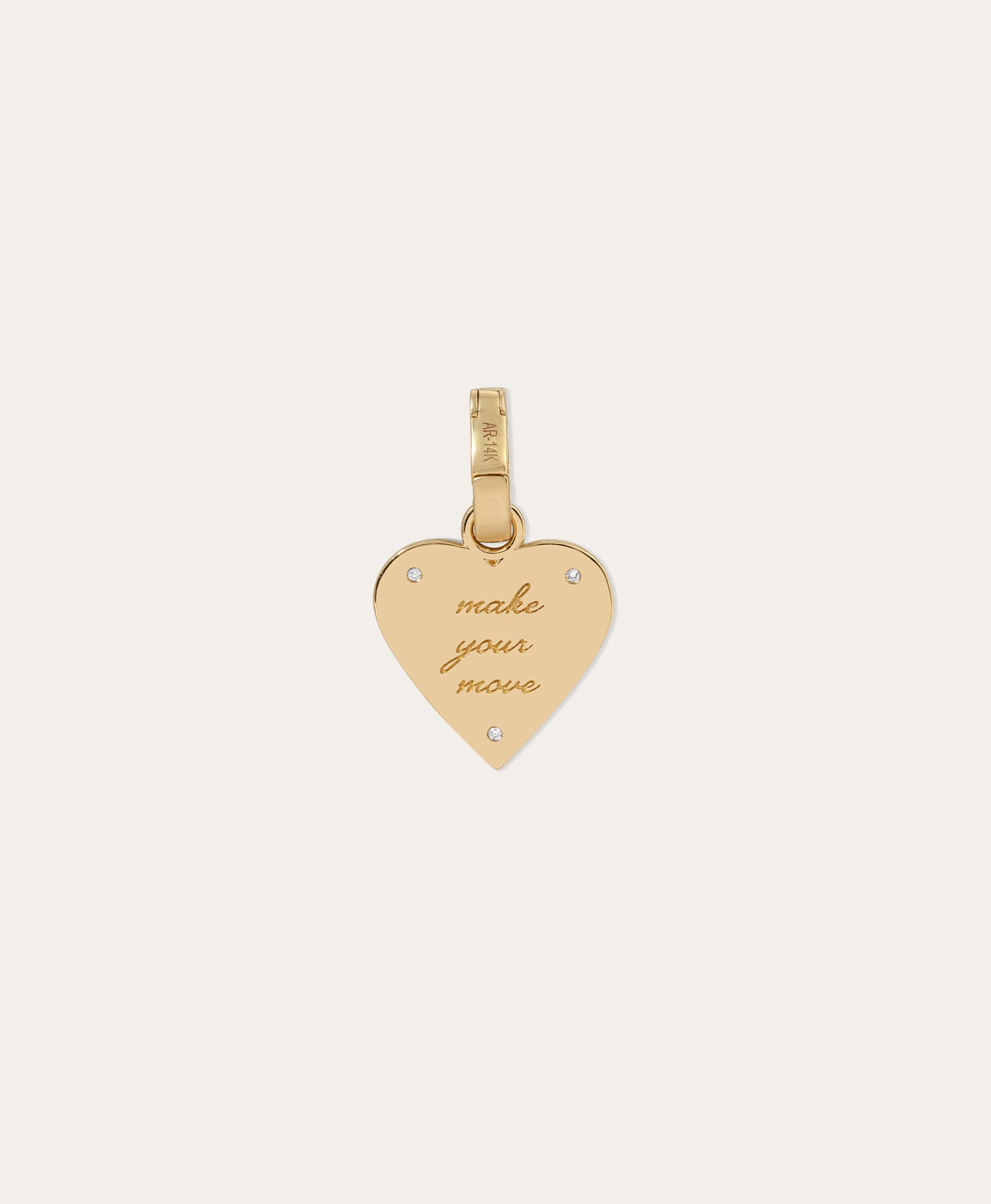 Groovy Make Your Move Pavé Heart Hinged Charm